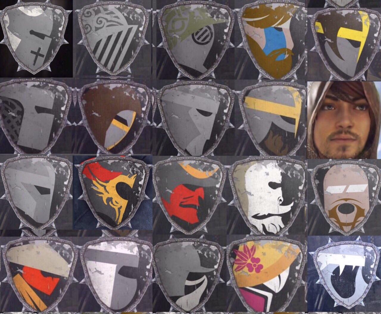 The updated hero emblems. r/forhonor