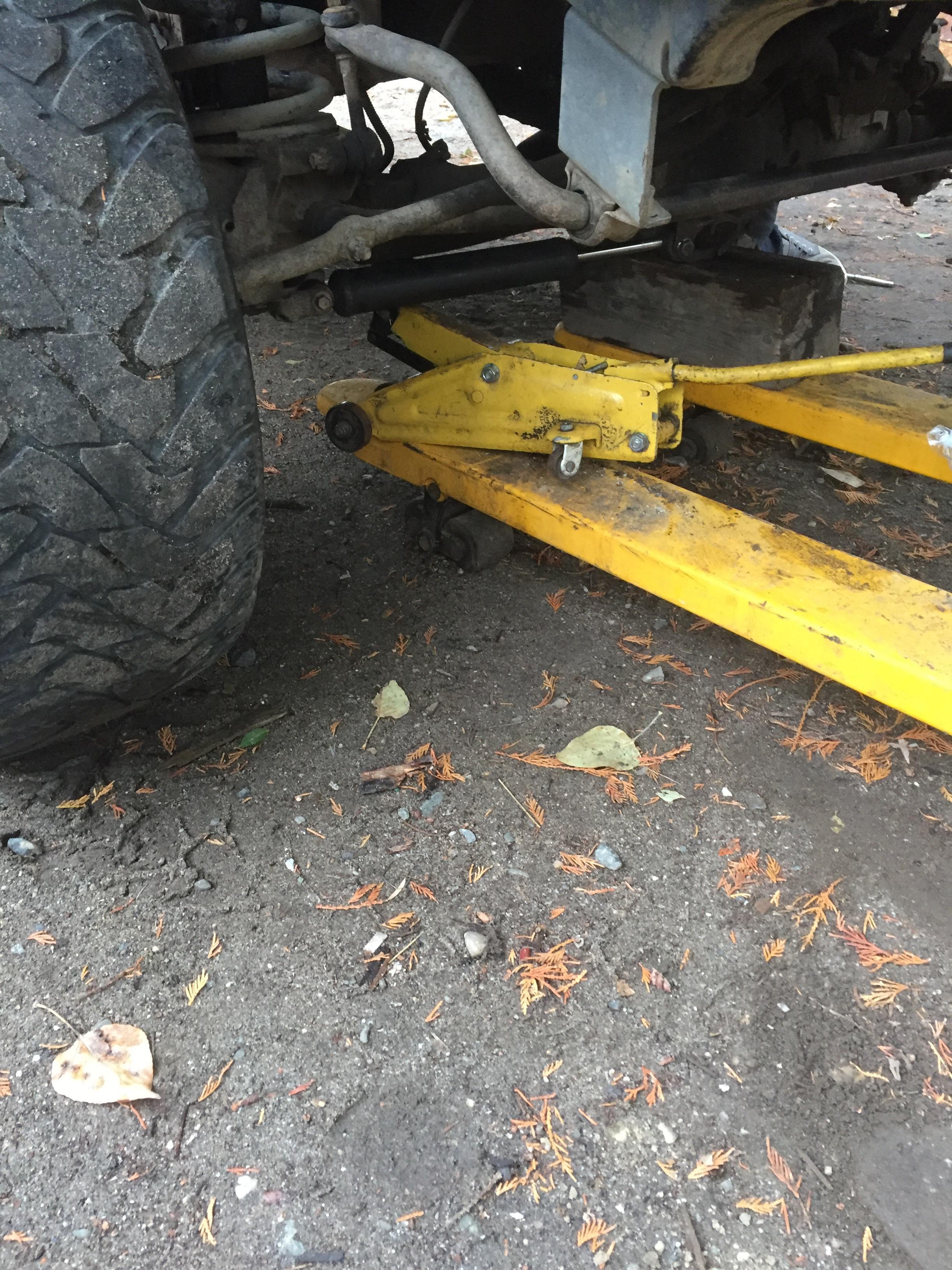 One jack not tall enough, just throw another on top. r/OSHA