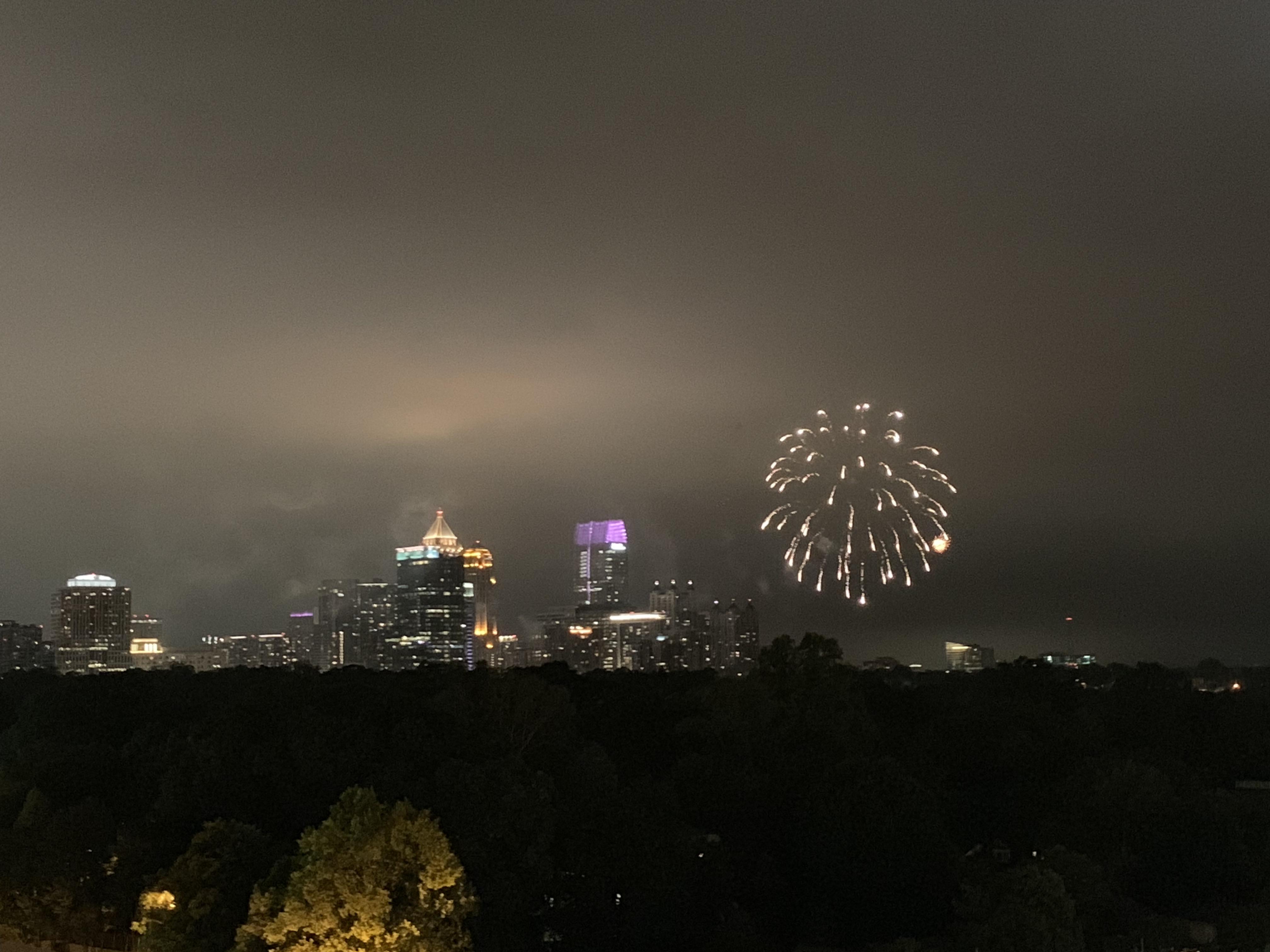 Caught fireworks tonight while at Skyline r/Atlanta
