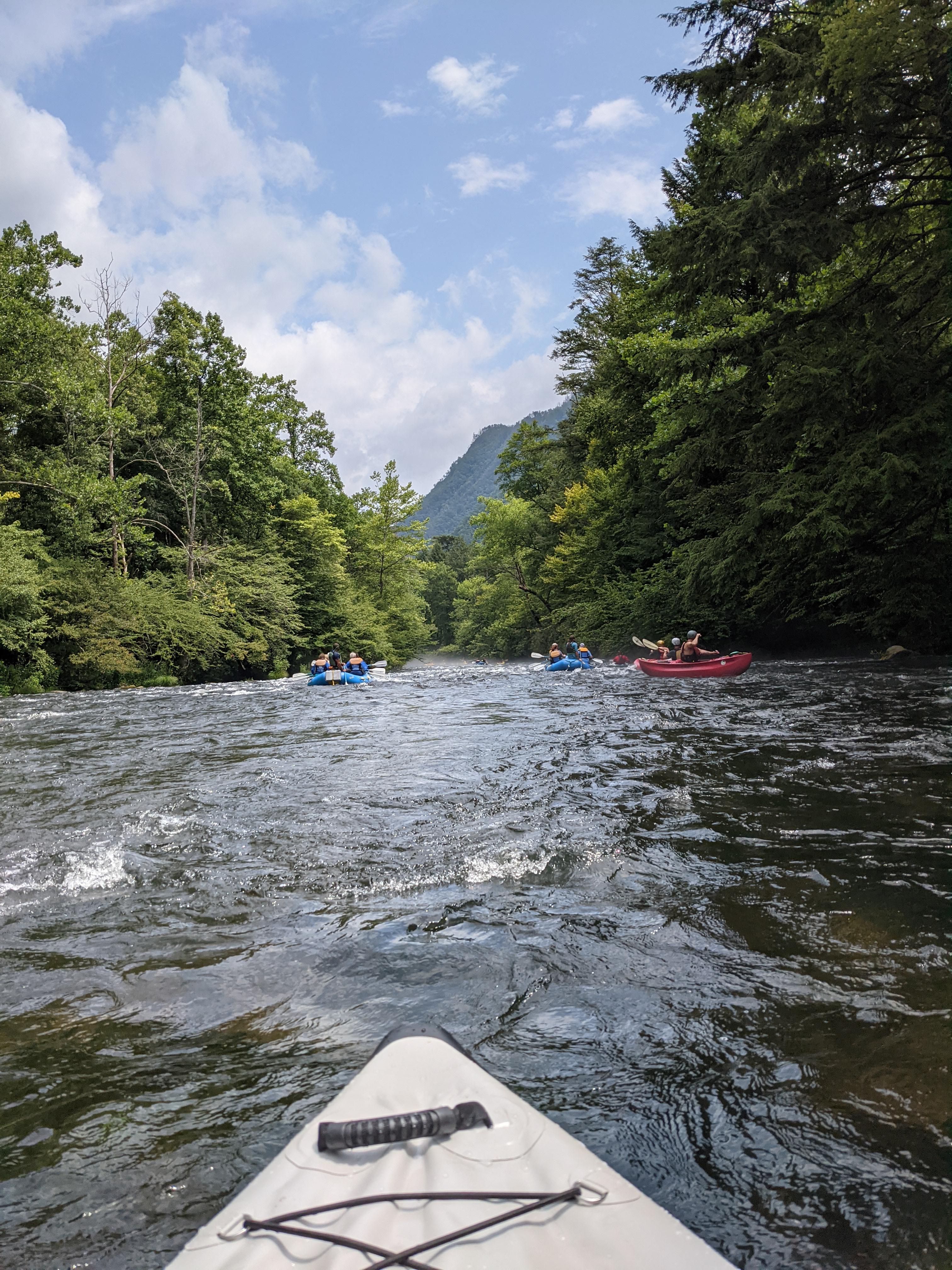 Anyone take the Advanced Elements straight edge kayaks on class 3