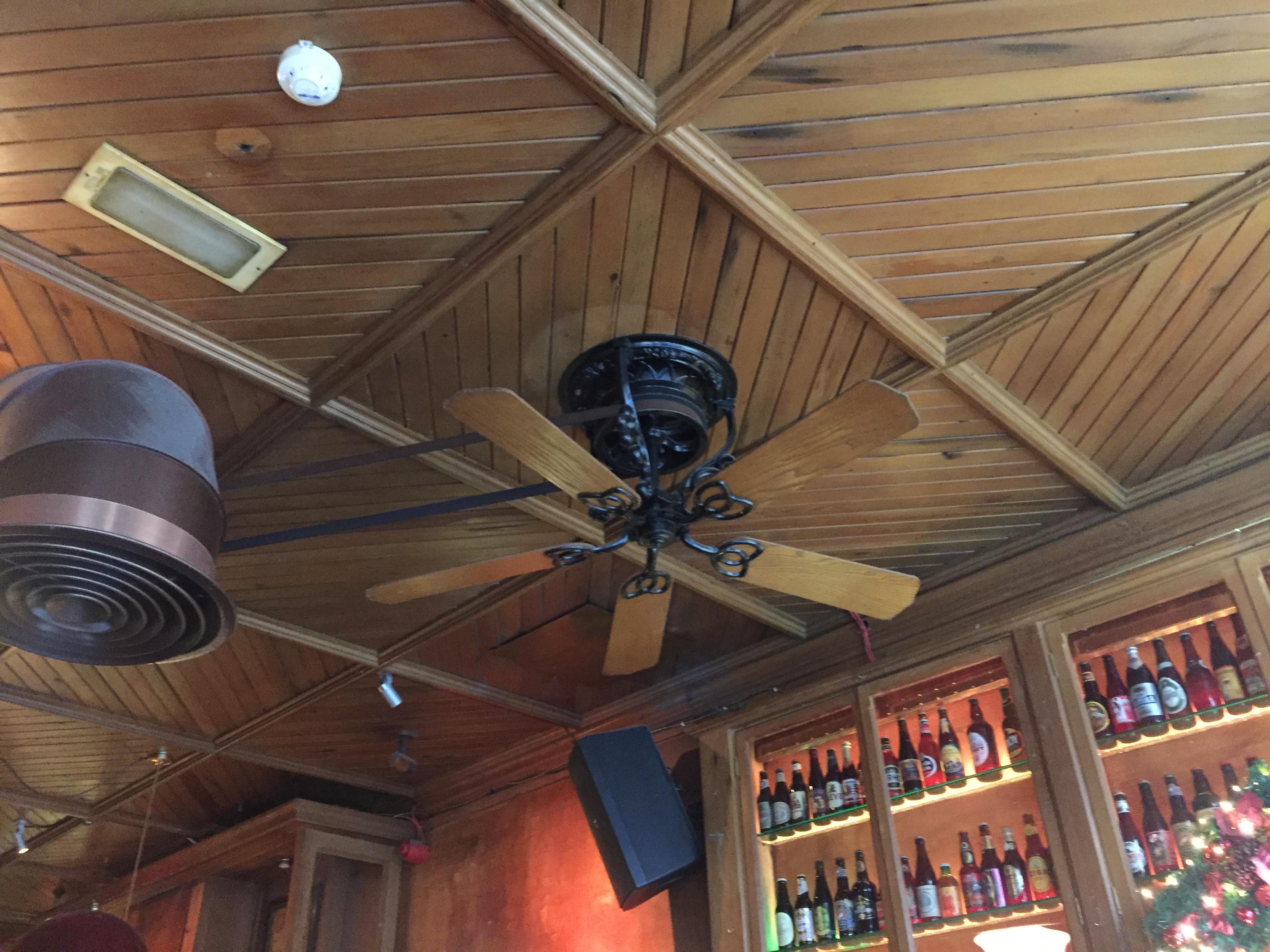This belt driven ceiling fan. mildlyinteresting
