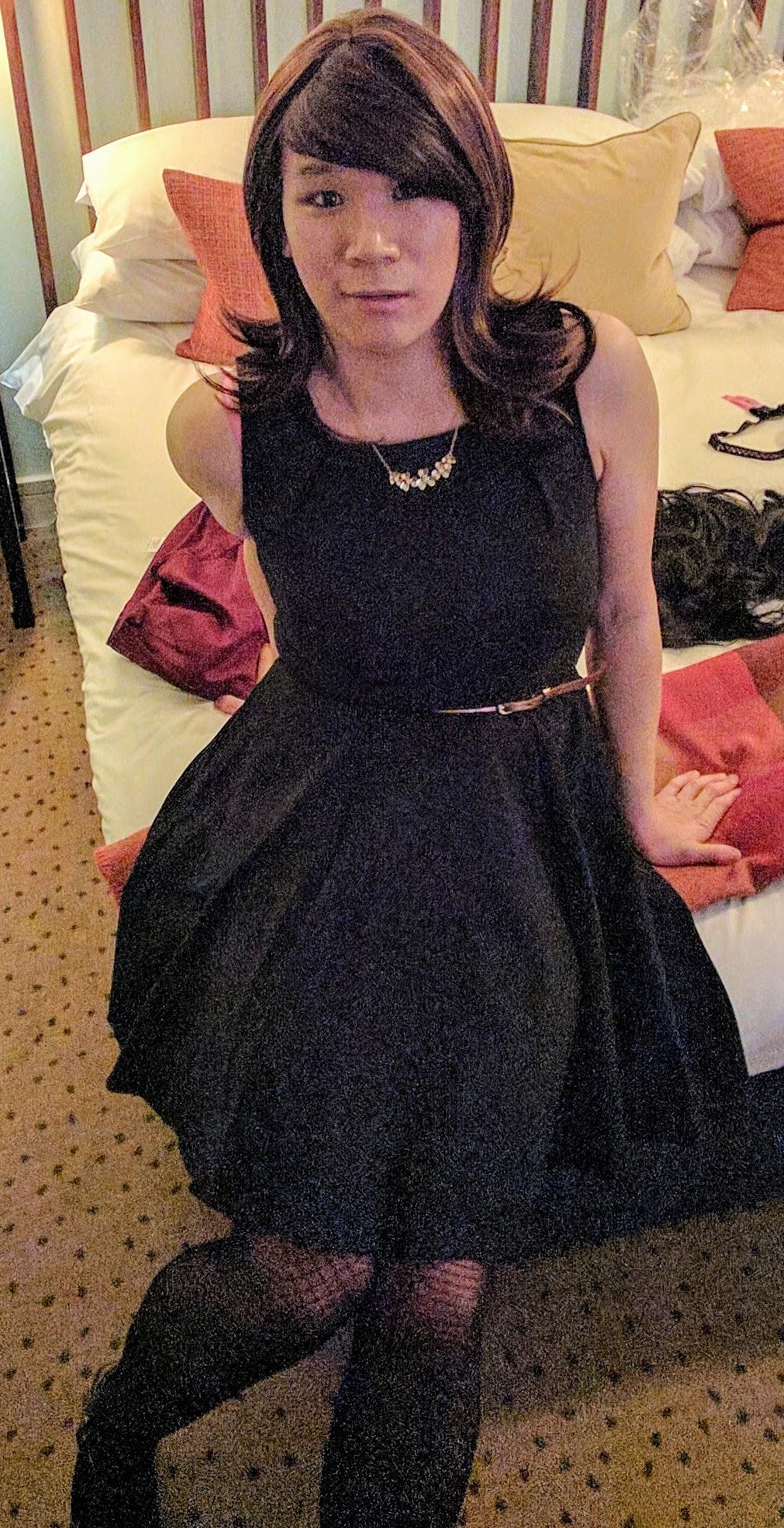 a newbie to reddit and an aussie londoner girl, so black dress for everyone!!! r/crossdressing
