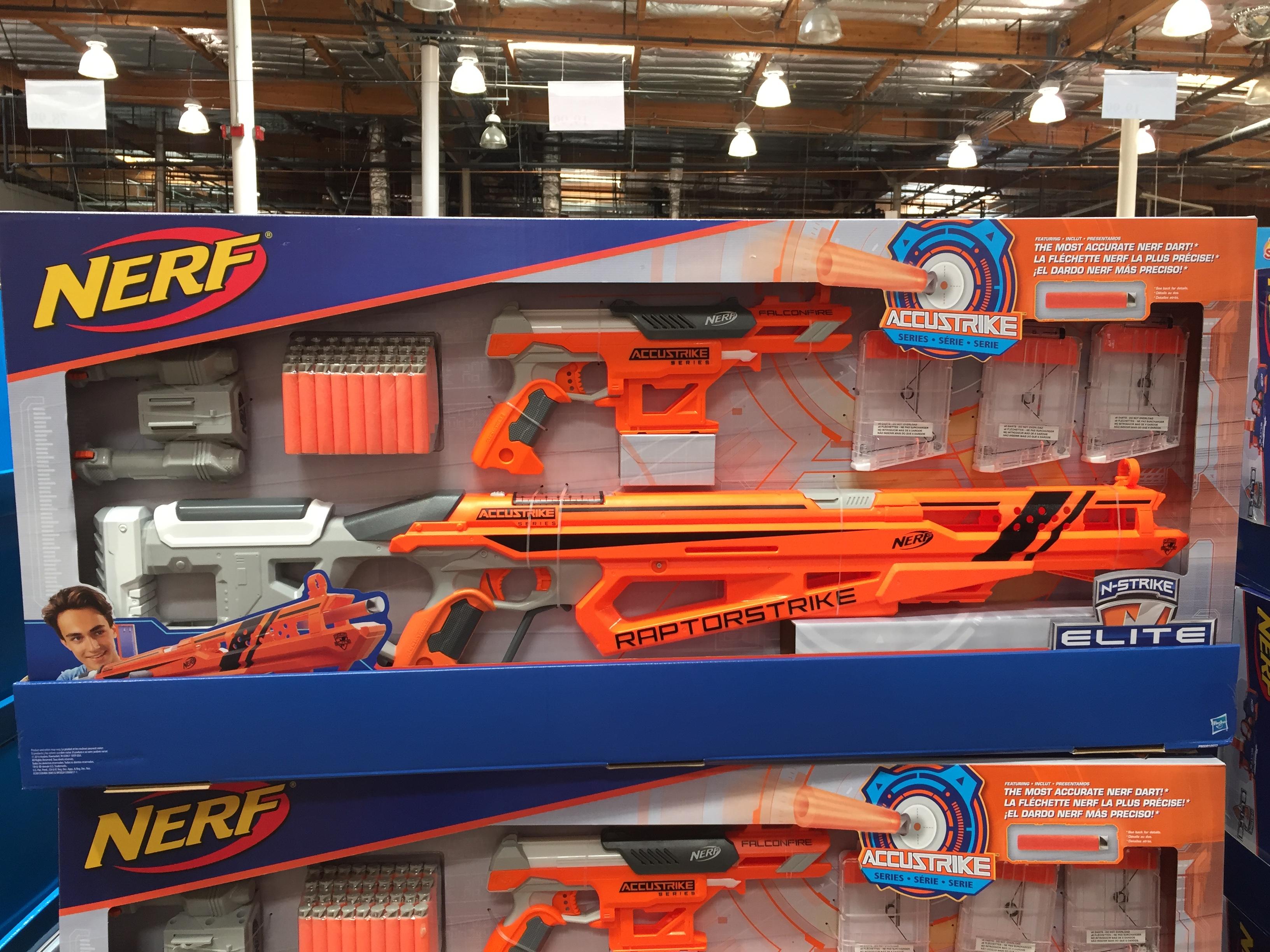 Costco Raptorstrike (with 3 clips) and Falconfire set 49.99 r/Nerf