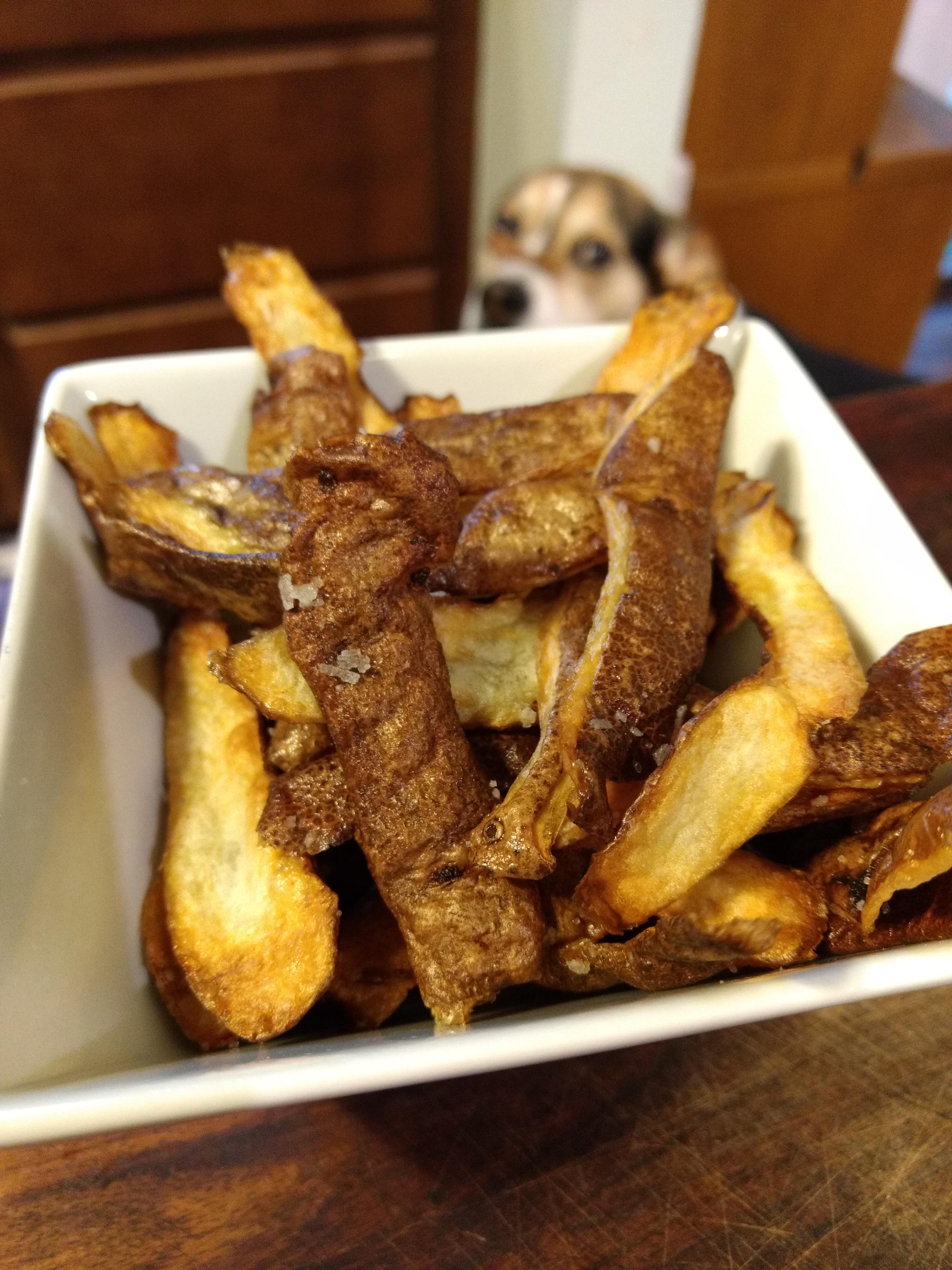 Fried potato skins r/FoodPorn