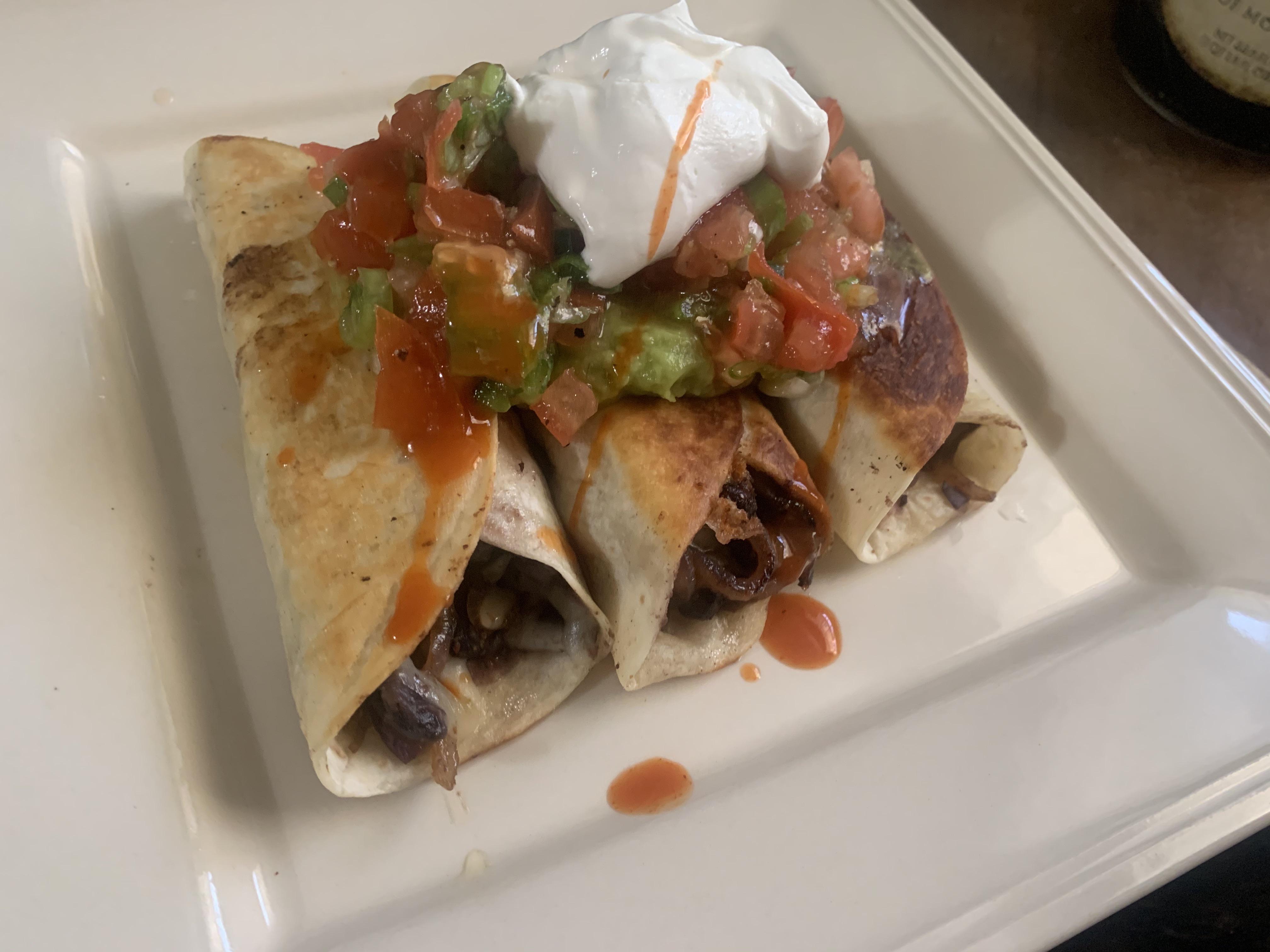 Black Bean and Poblano Flautas were Delicious! r/hellofresh