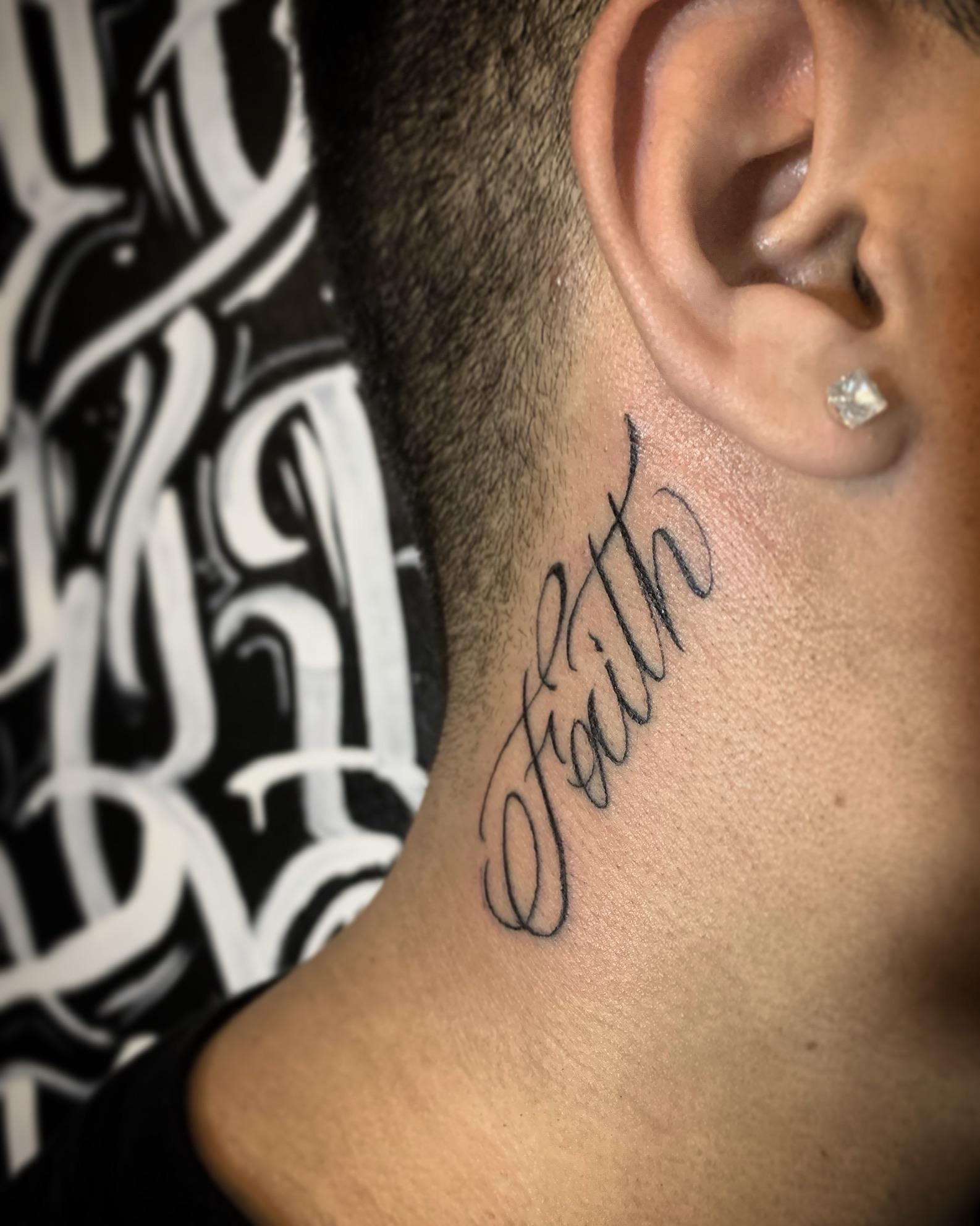 Script done by Cory Bretz at Steadfast Tattoo in Riverside, California
