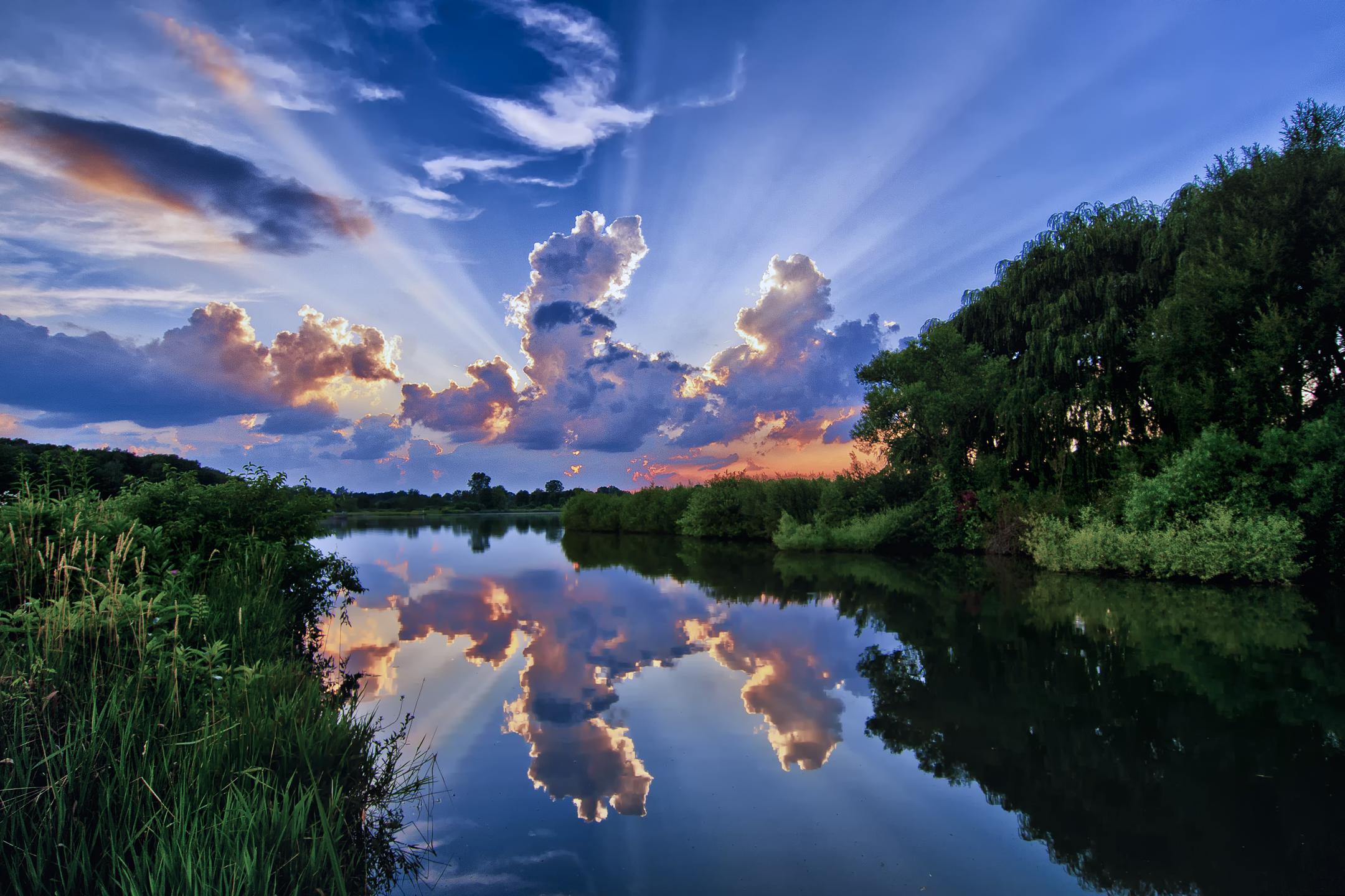 On Spencer lake, Medina Ohio [OC] 2160x1440 r/EarthPorn