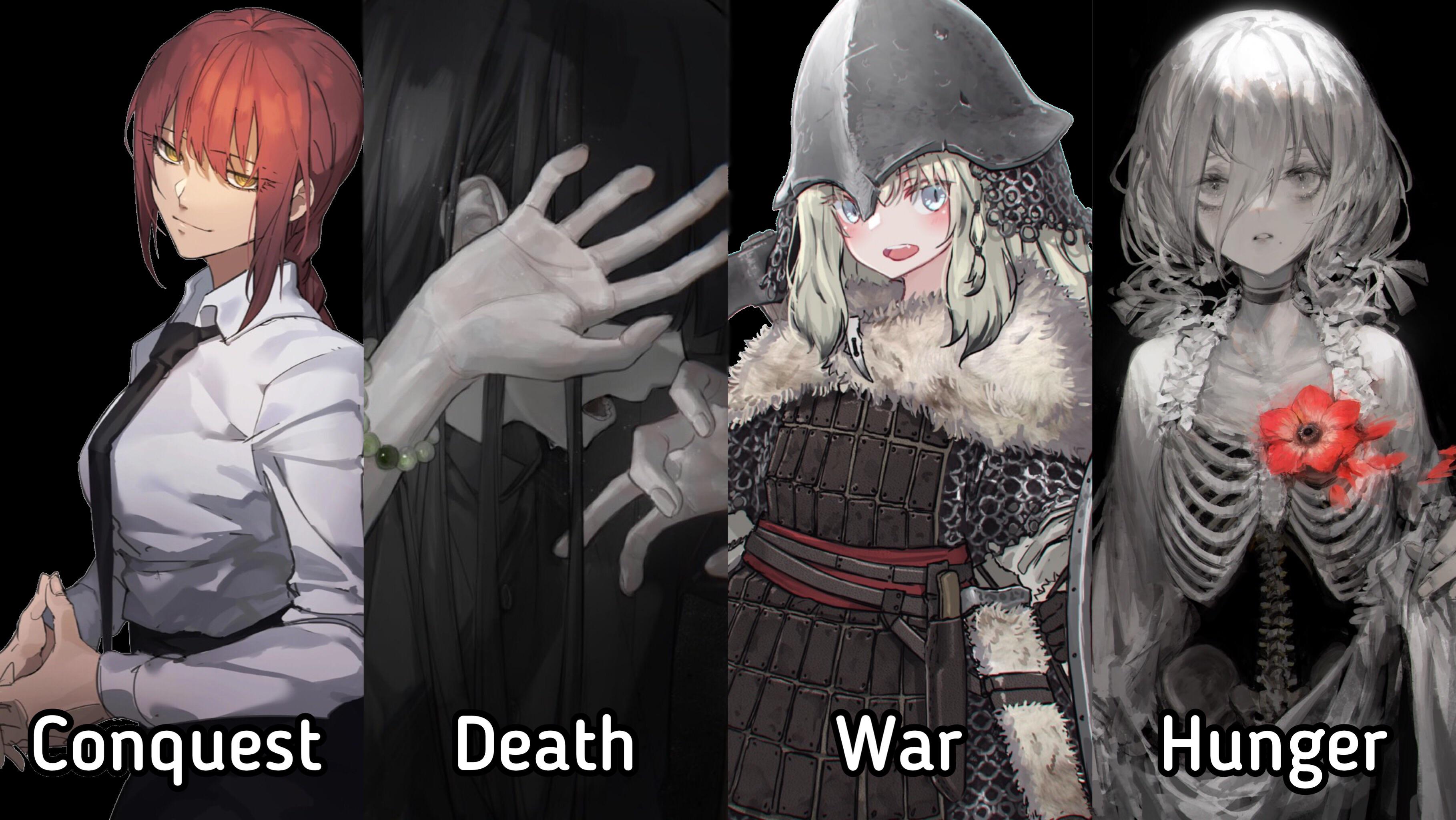 What I think the 4 horsemen would look like. r/Chainsawfolk