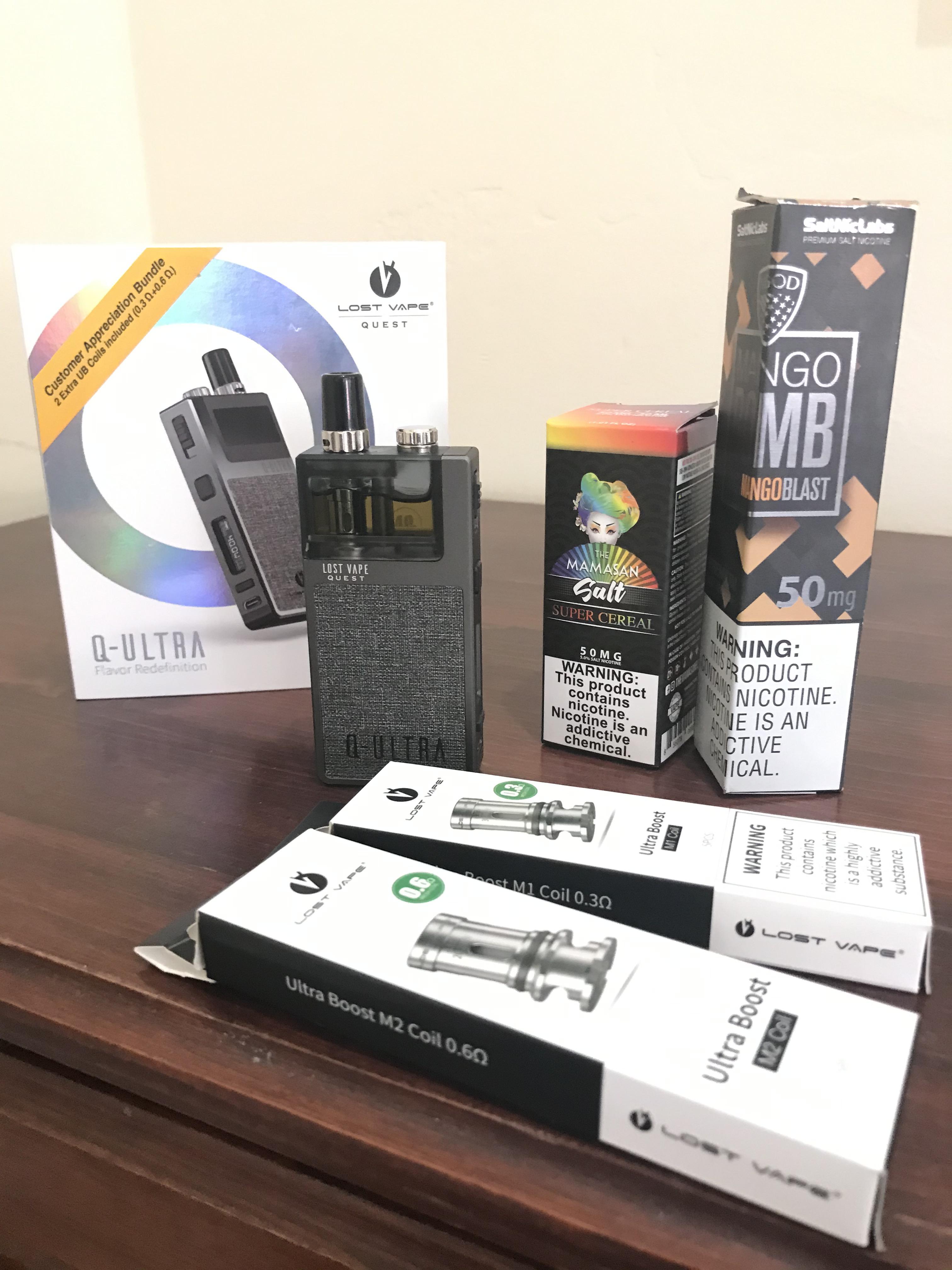 First ever vape haul after quitting cigarettes. Glad to finally join