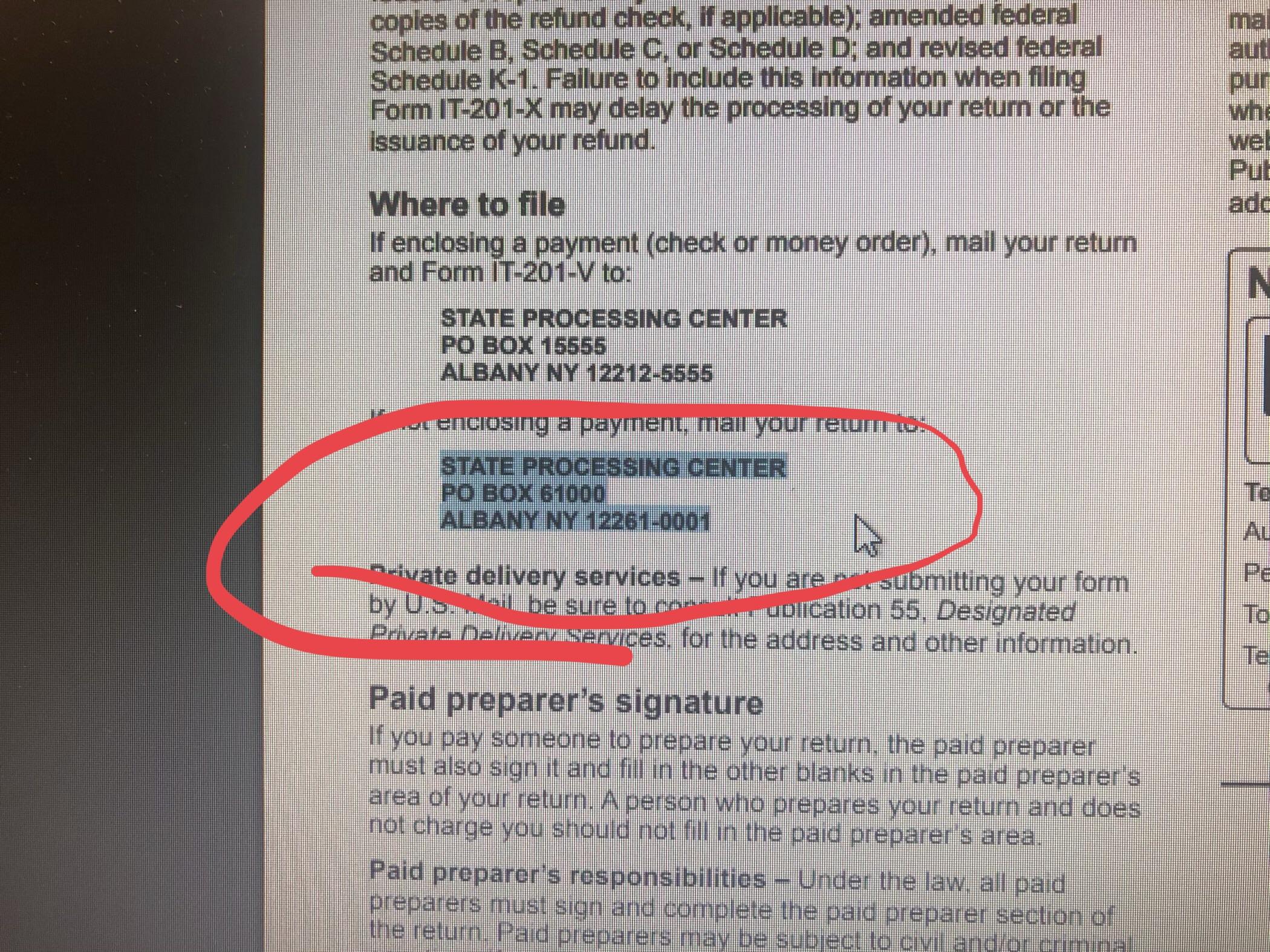 Zip code not recognized by USPS for NY State? r/tax