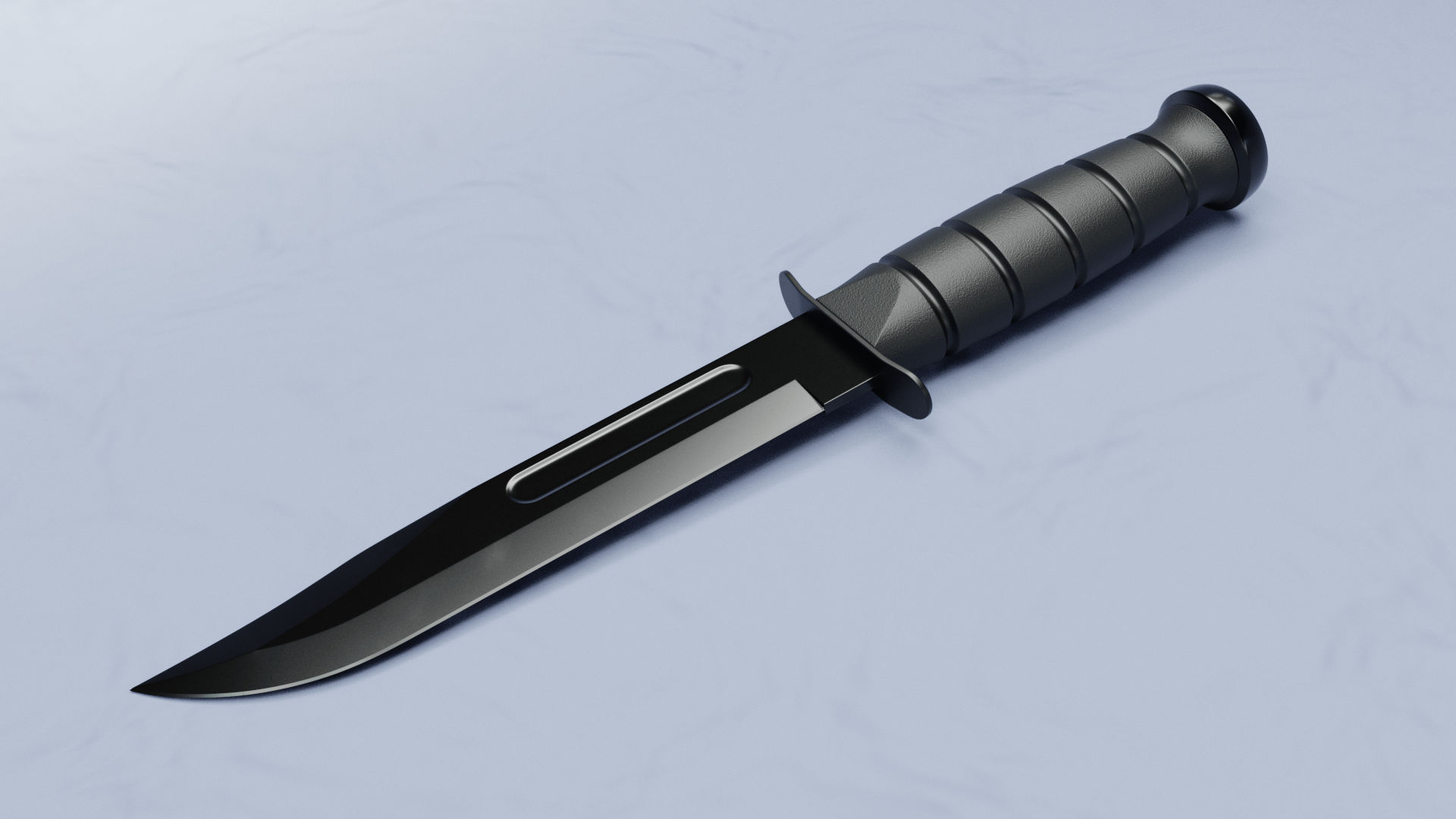 Combat knife model r/blender