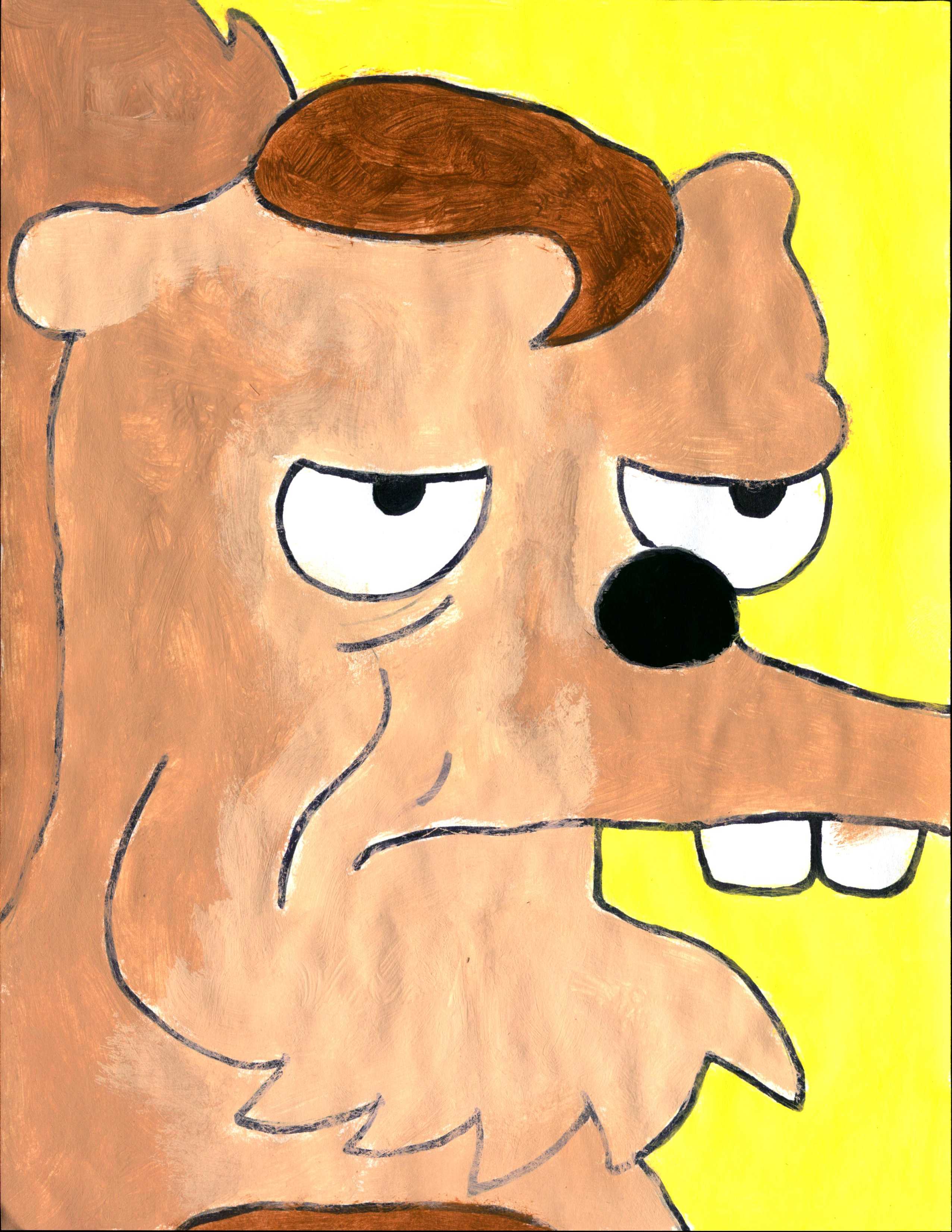 My Painting of the Lincoln Squirrel TheSimpsons