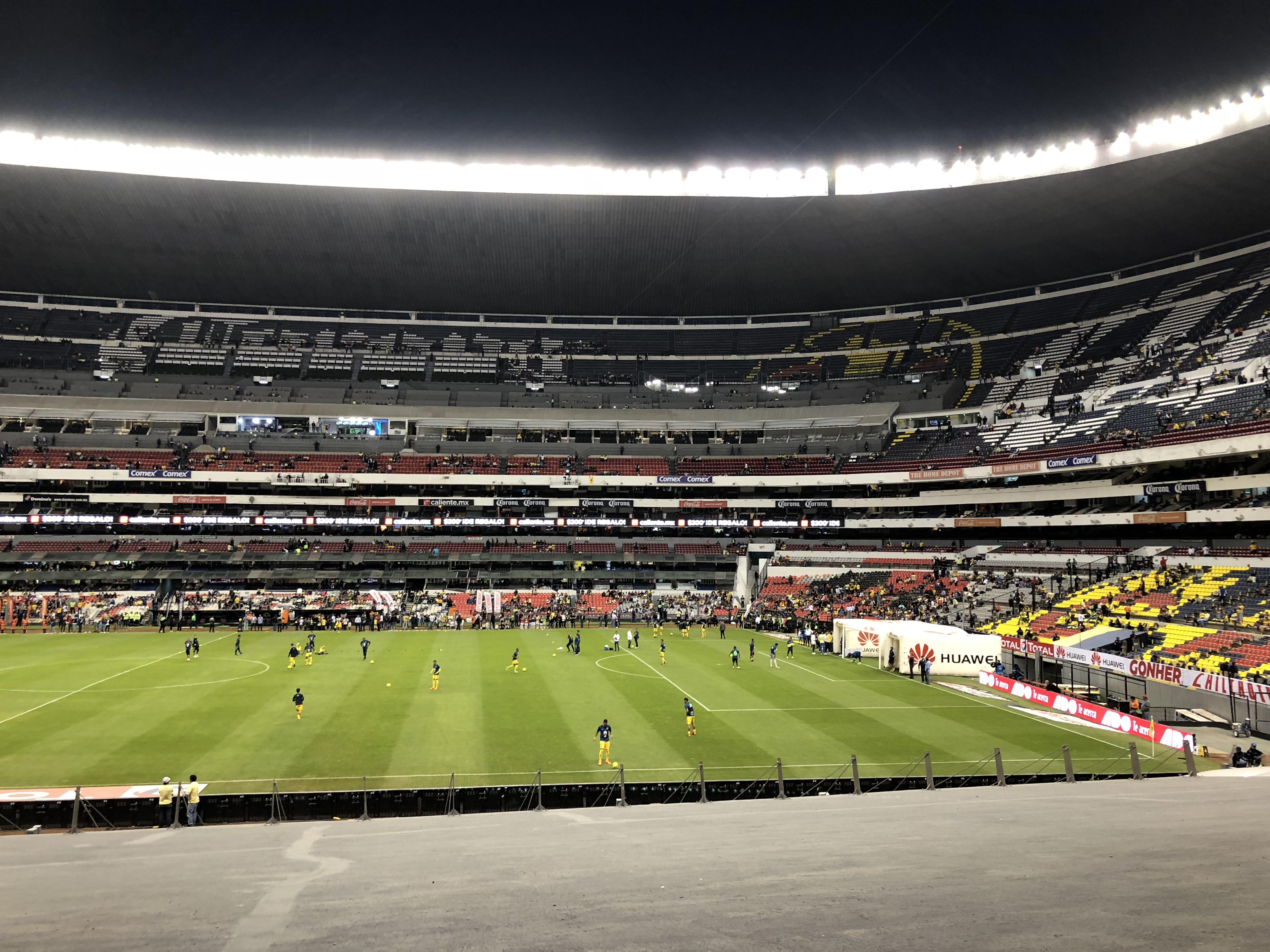 Visiting Mexico City for the weekend. My view for the AmericaMonterrey