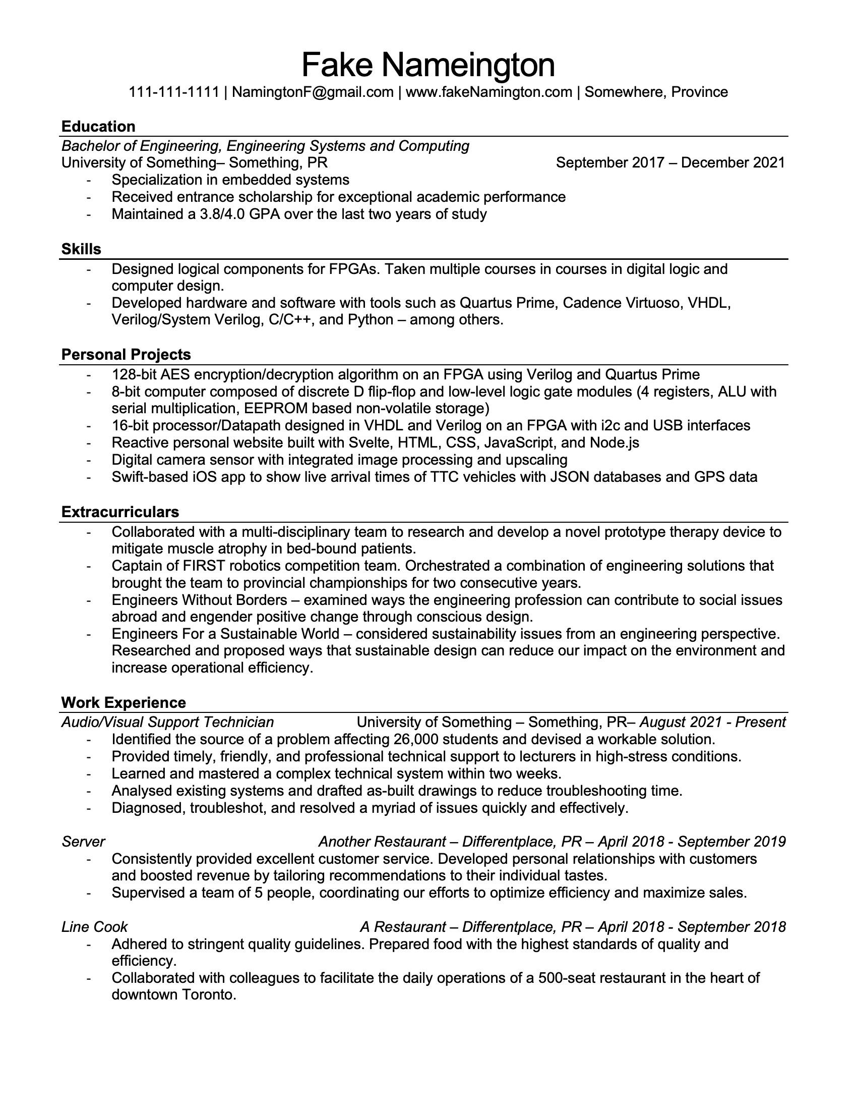 Haven't been getting any luck applying to entrylevel engineering jobs