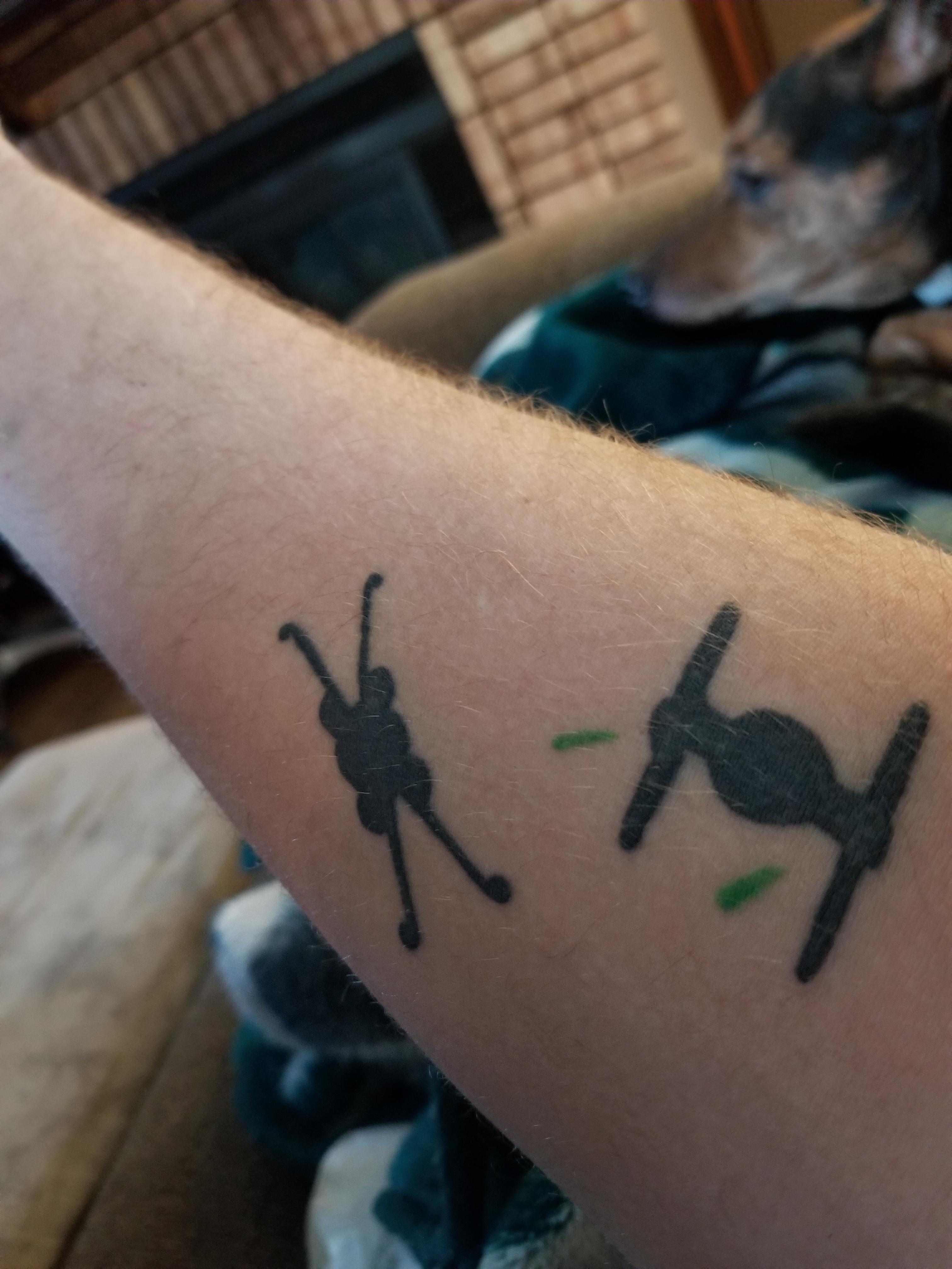 Tie Fighter And X-Wing Piece I Got Done For My Birthday Last Summer : R/Starwarstattoo 4032_x_3024_jpg