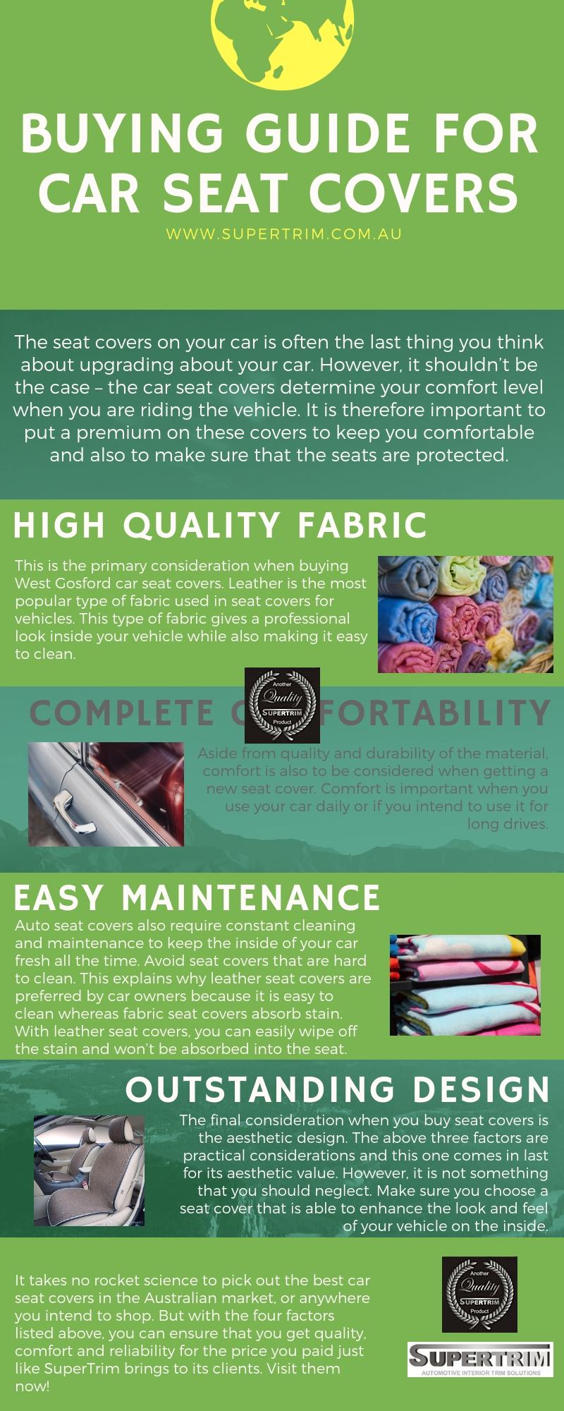 Buying Guide for Car Seat Covers r/Infographics