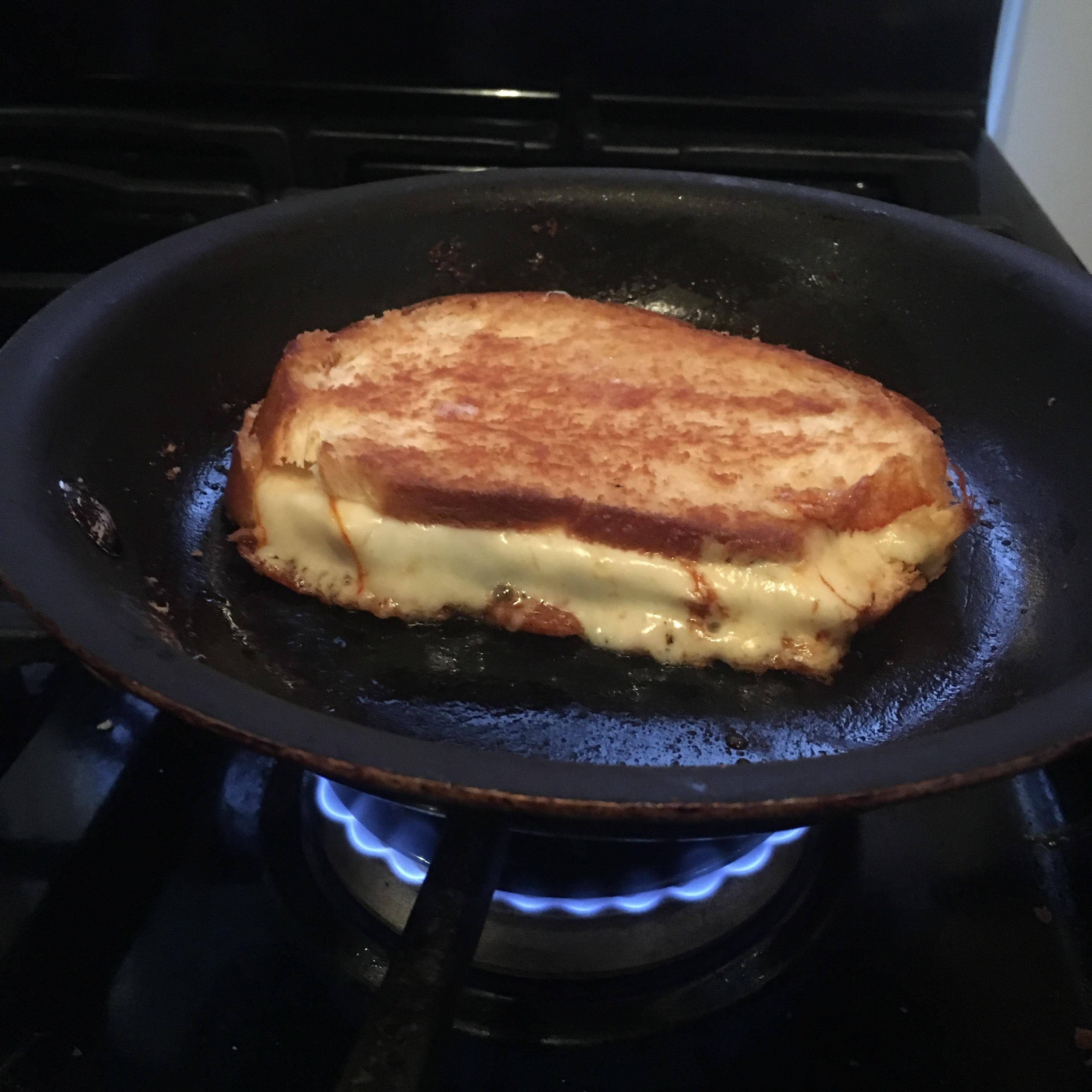 grilled muenster cheese on challah r/grilledcheese
