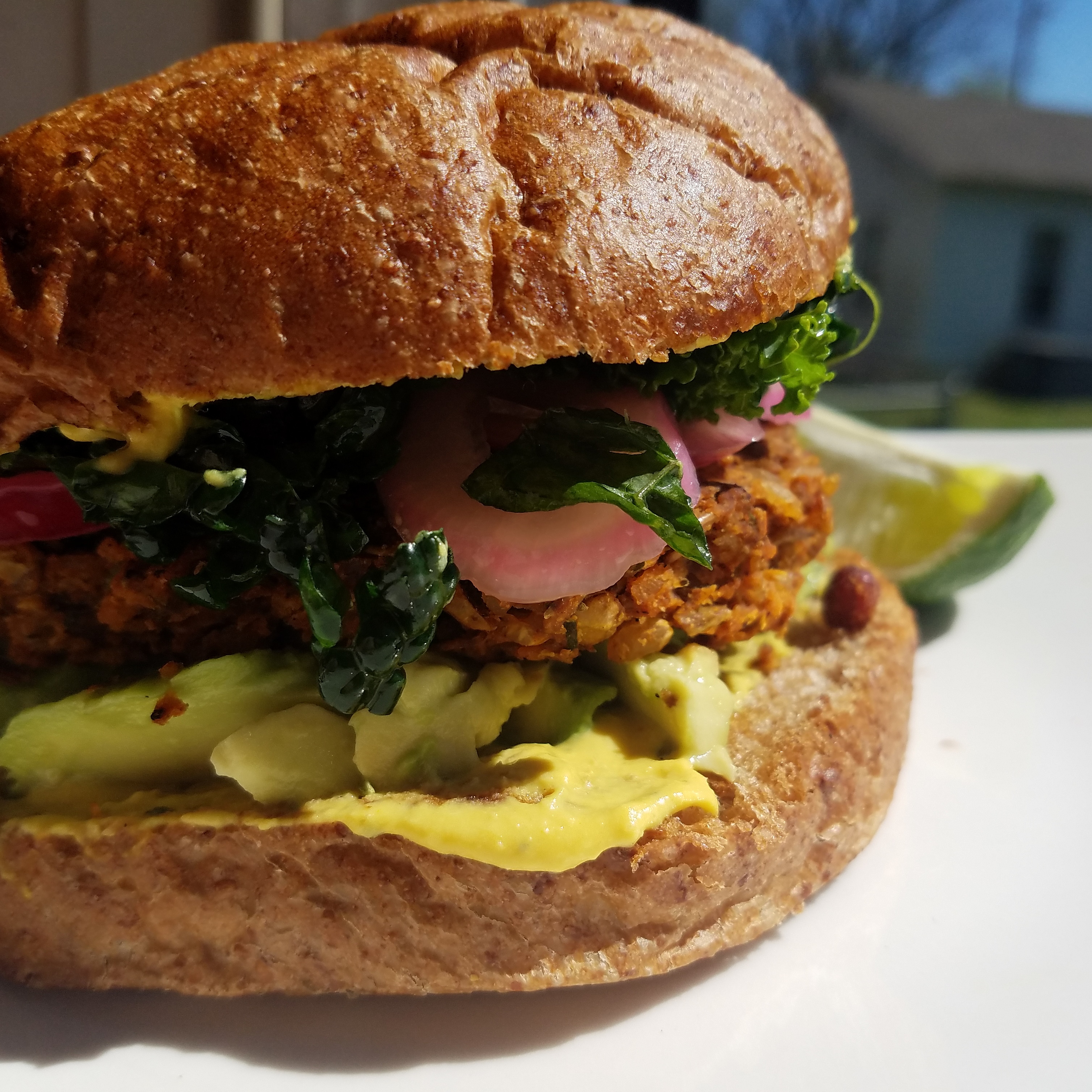 [Homemade] Lentil, Red Bean and Brown Rice Burger r/PlantBasedDiet