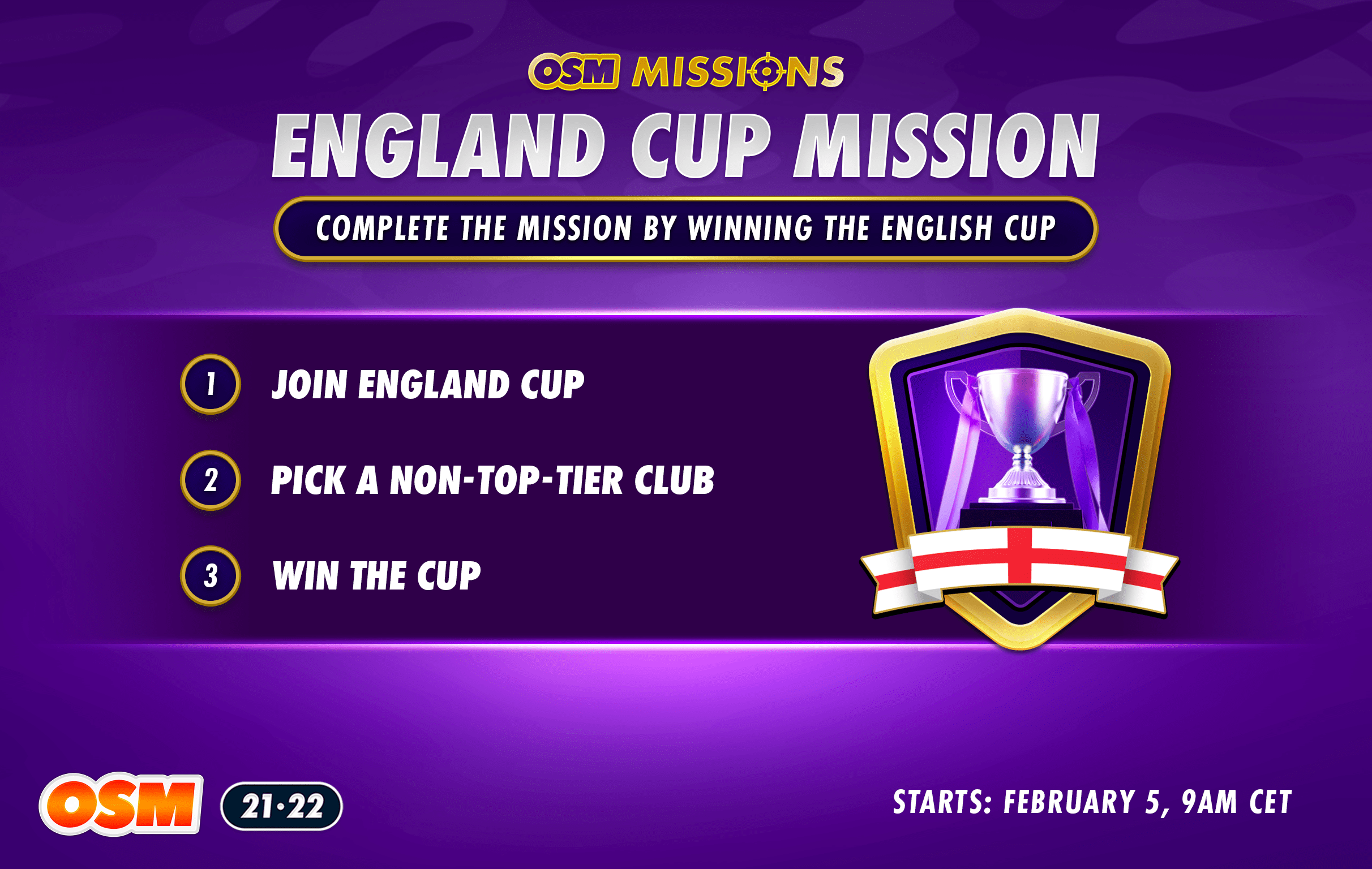 NEW England Cup Mission