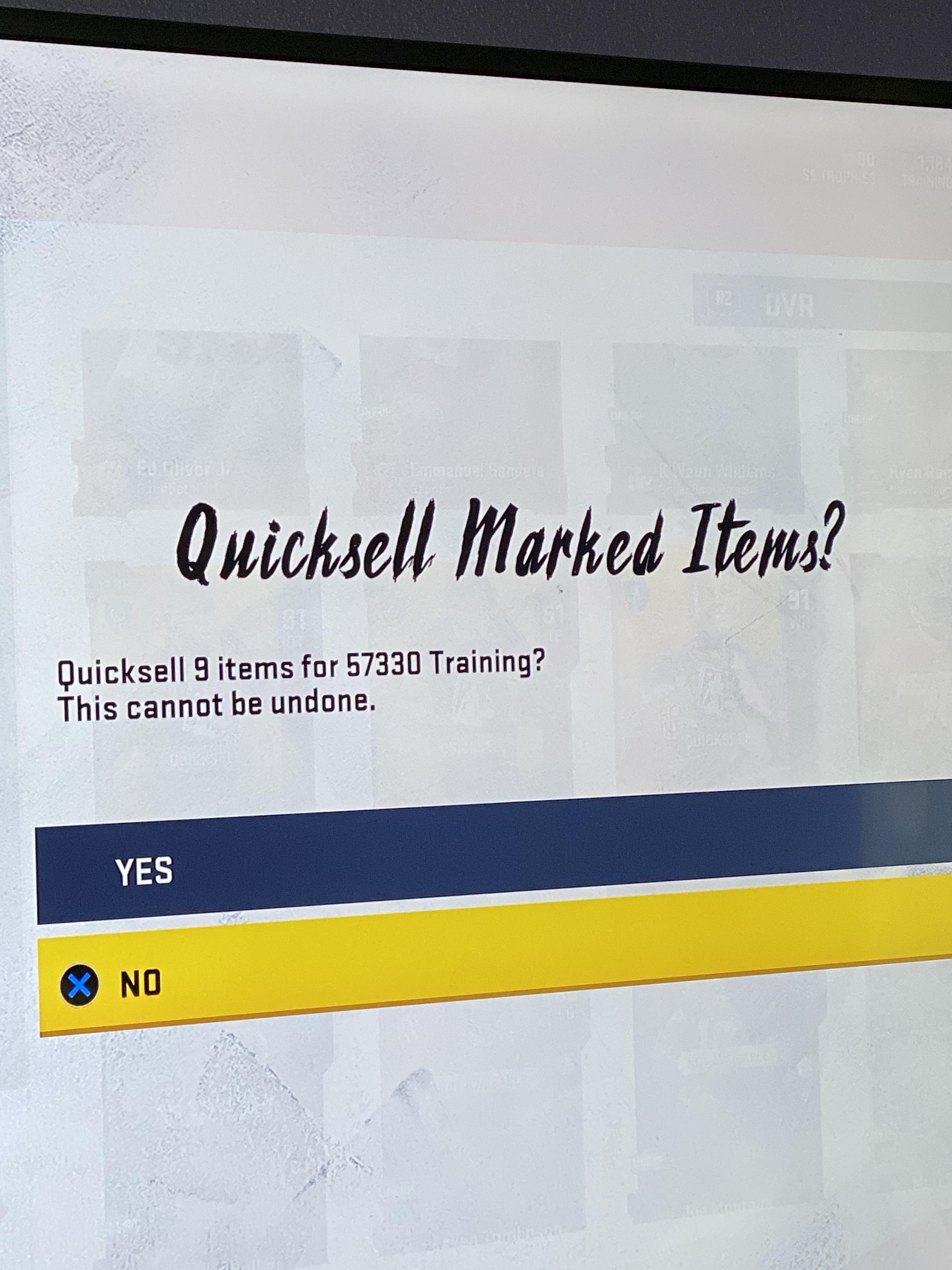 You can now quicksell RP’s! r/MaddenUltimateTeam