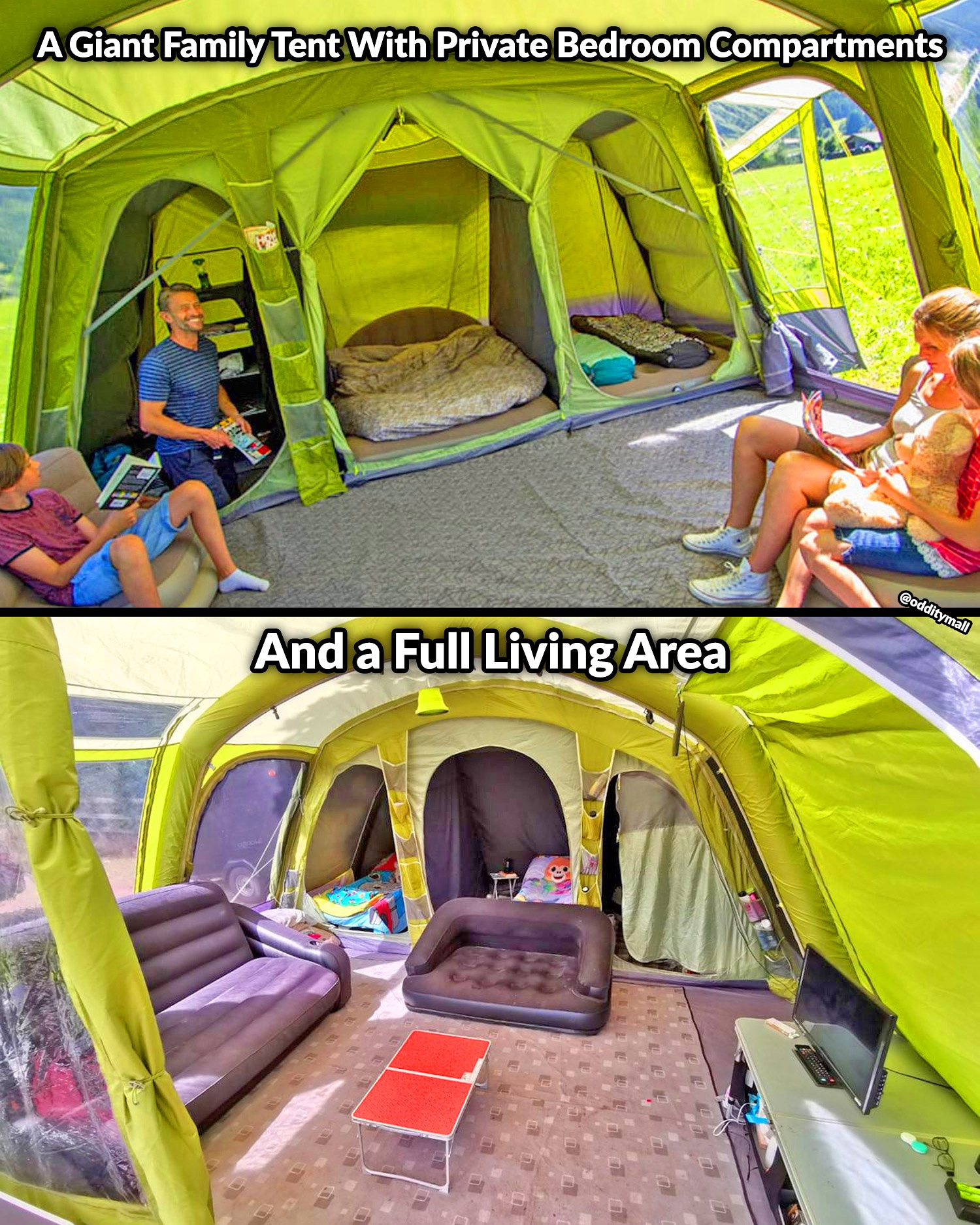 Tent with bedroom compartments OddityMall