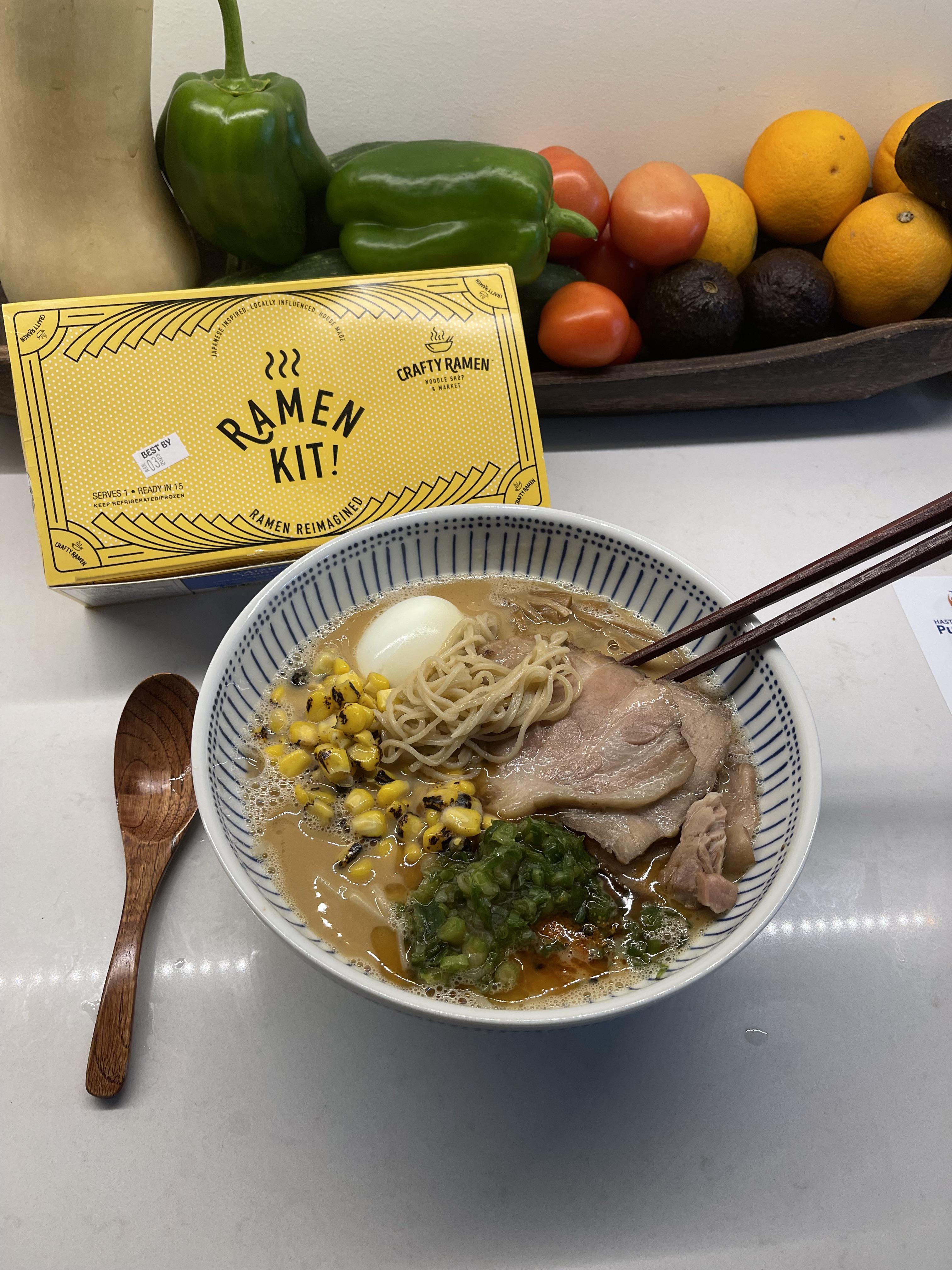 Kaizen Warrior Pork made with a Crafty ramen kit 🤩 Duck broth with miso