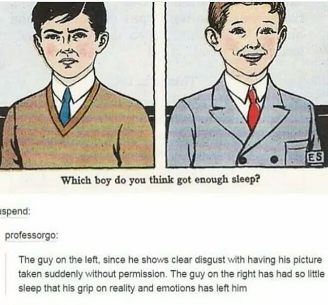 Which boy got enough sleep? tumblr