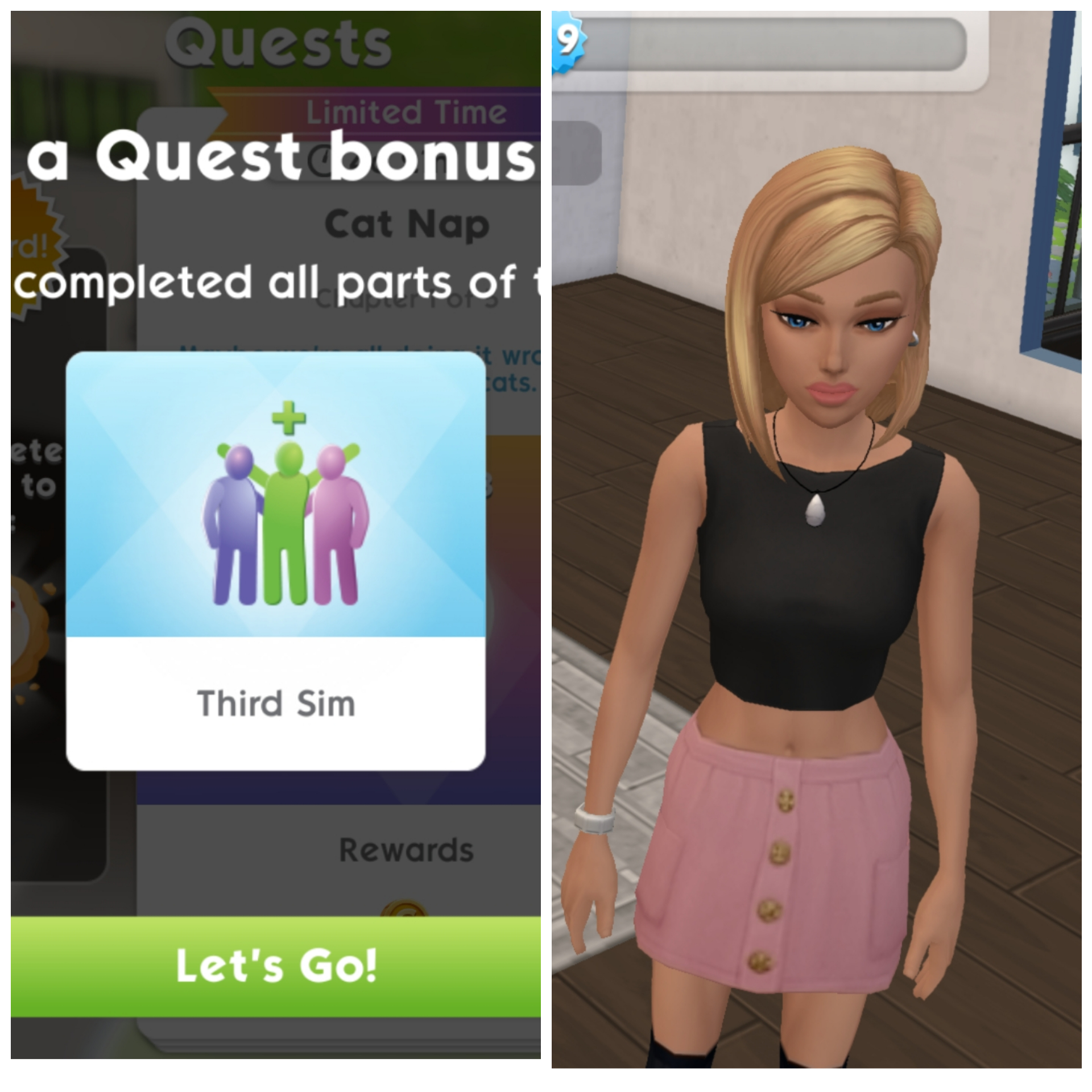 Finally completed the roommate quest!🥳 SimsMobile