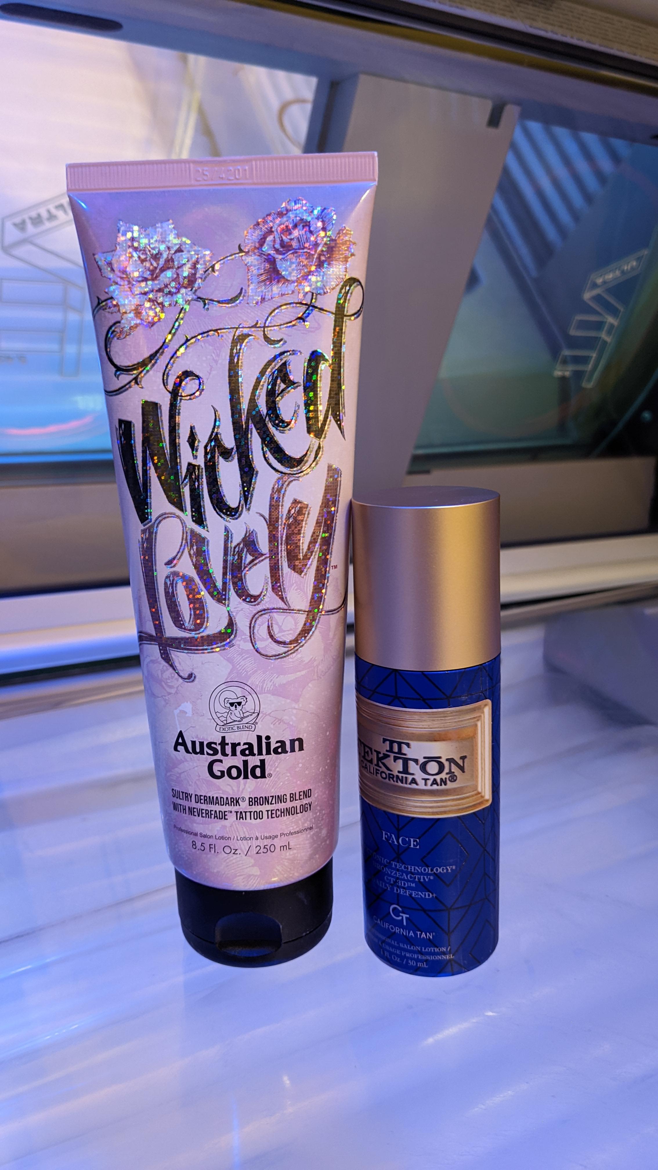 lotions OTD (I really like wicked lovely) tanning
