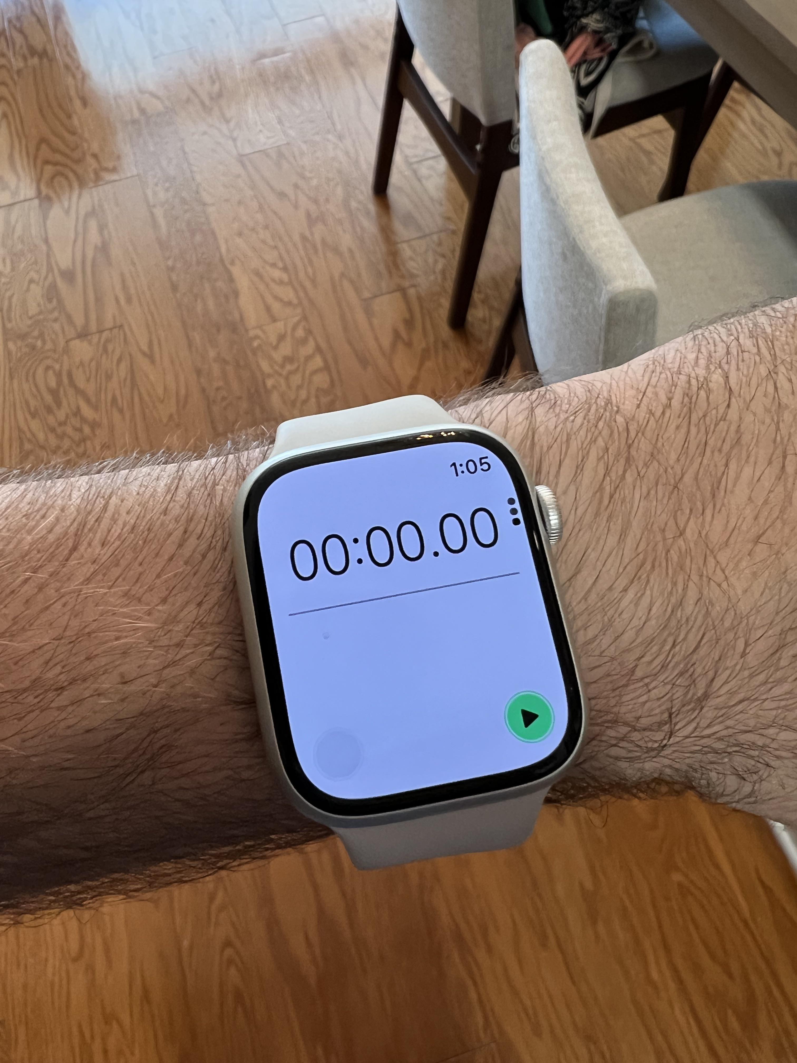 watchOS 10 stopwatch is in light mode r/AppleWatch