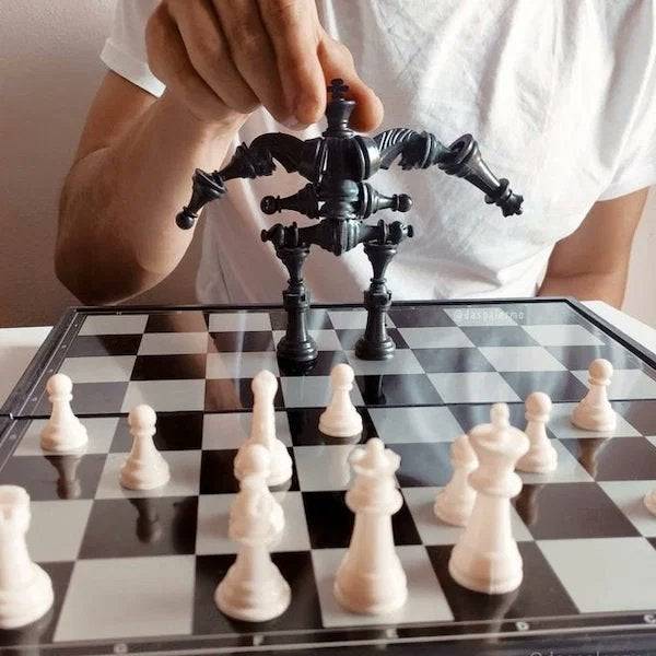 white chess pieces vs mega black chess r/MemeTemplatesOfficial