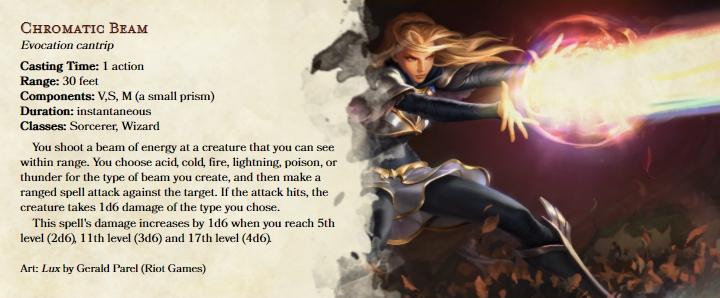 Chromatic Orb Spell 5e