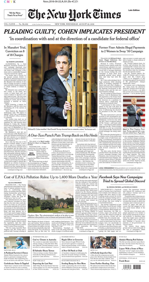 New York Times Cover EnoughTrumpSpam