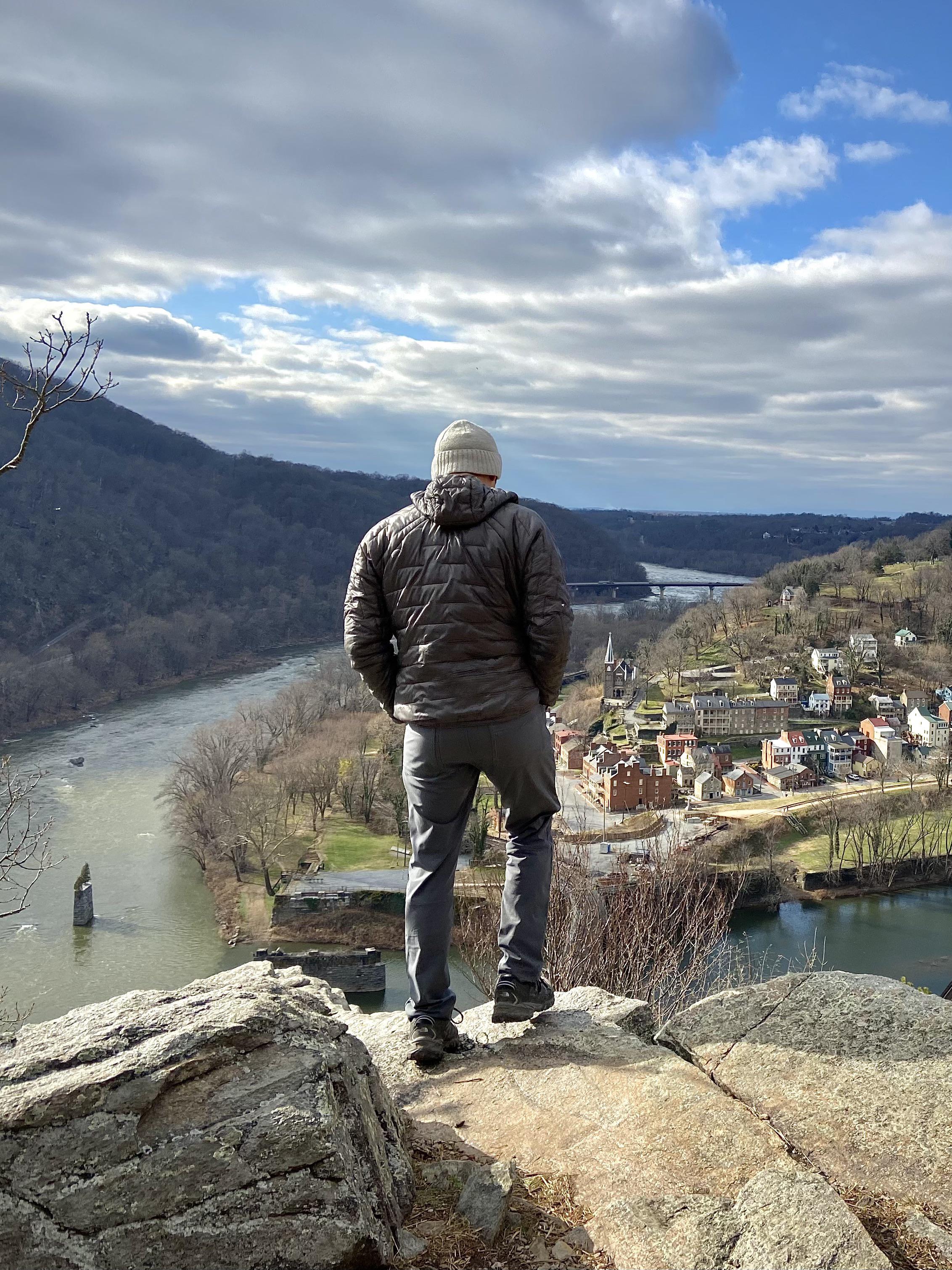 Beautiful View of Historic Harpers Ferry WV MD Heights Trail. VA to