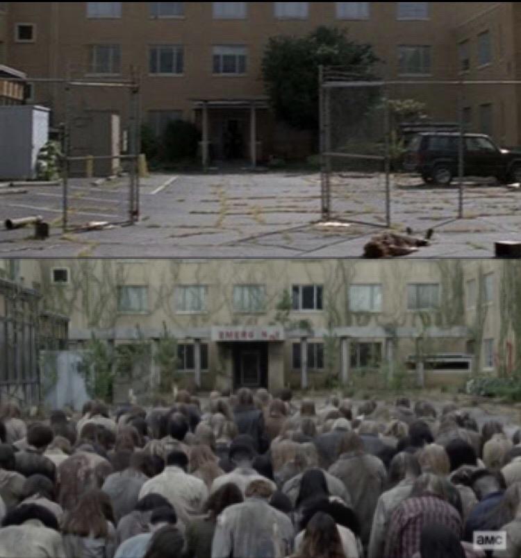 The hospital at the end of “The Tower” (10x15) was filmed on the same
