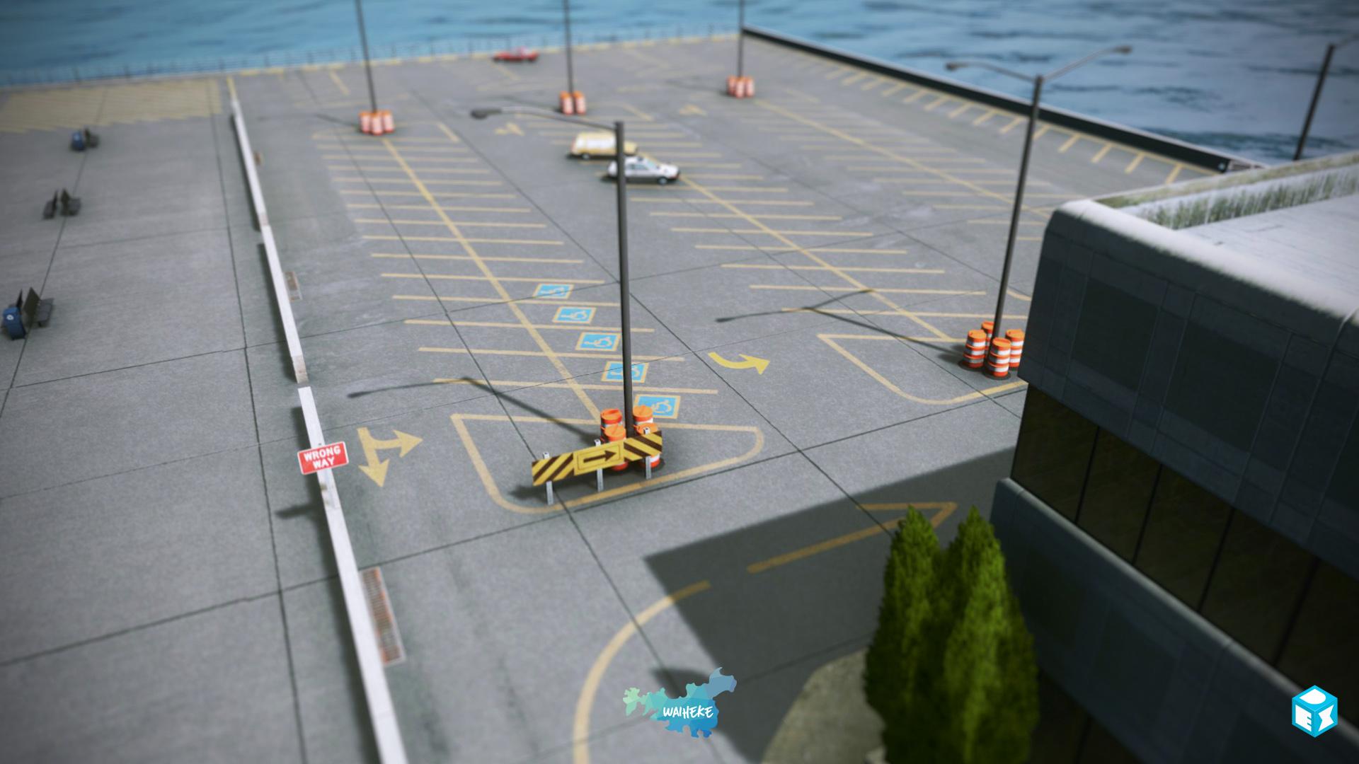 Another great view of the Harbor parking lots. r/CitiesSkylines