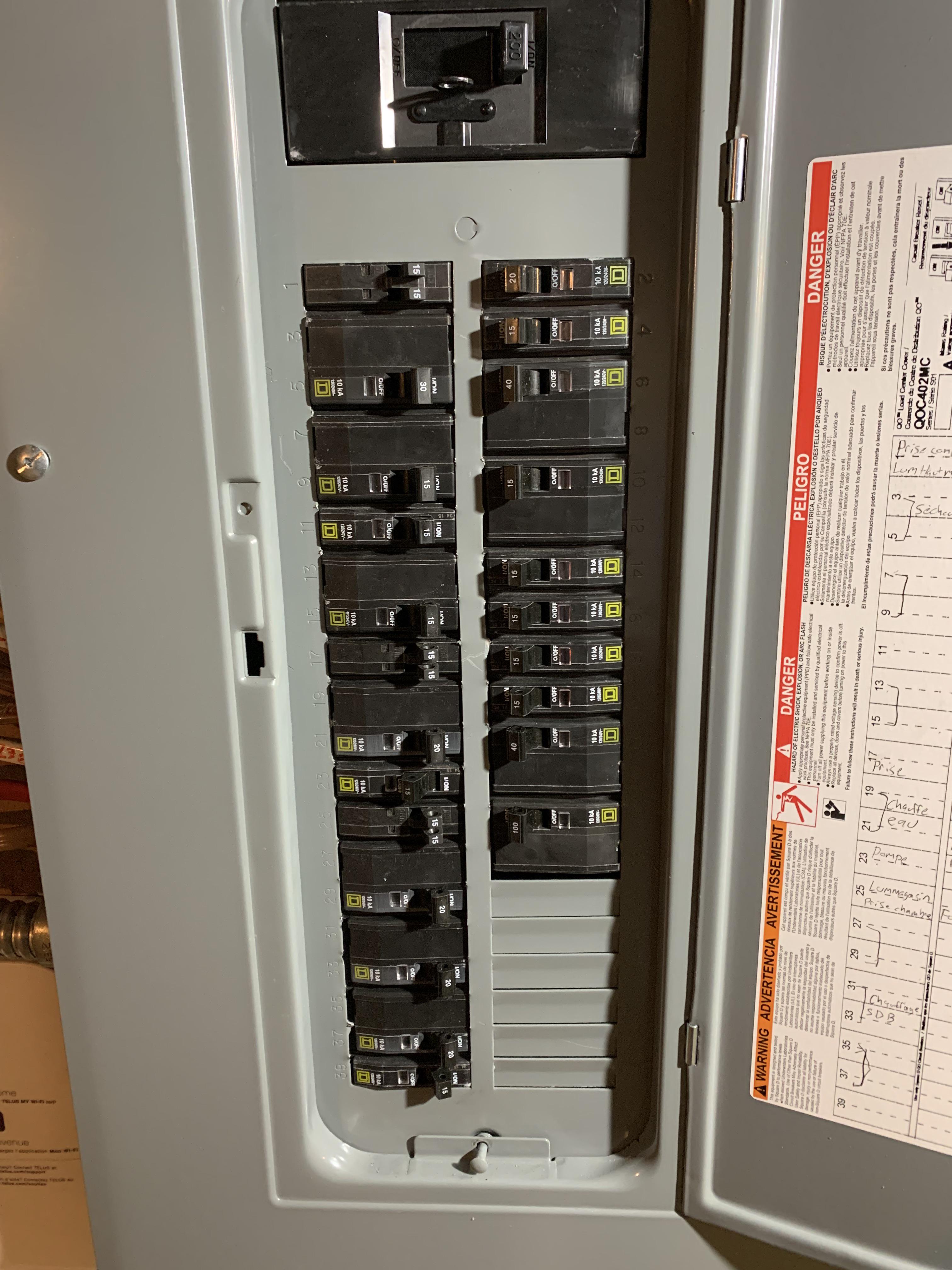 Main Panel 200 amps r/electrical