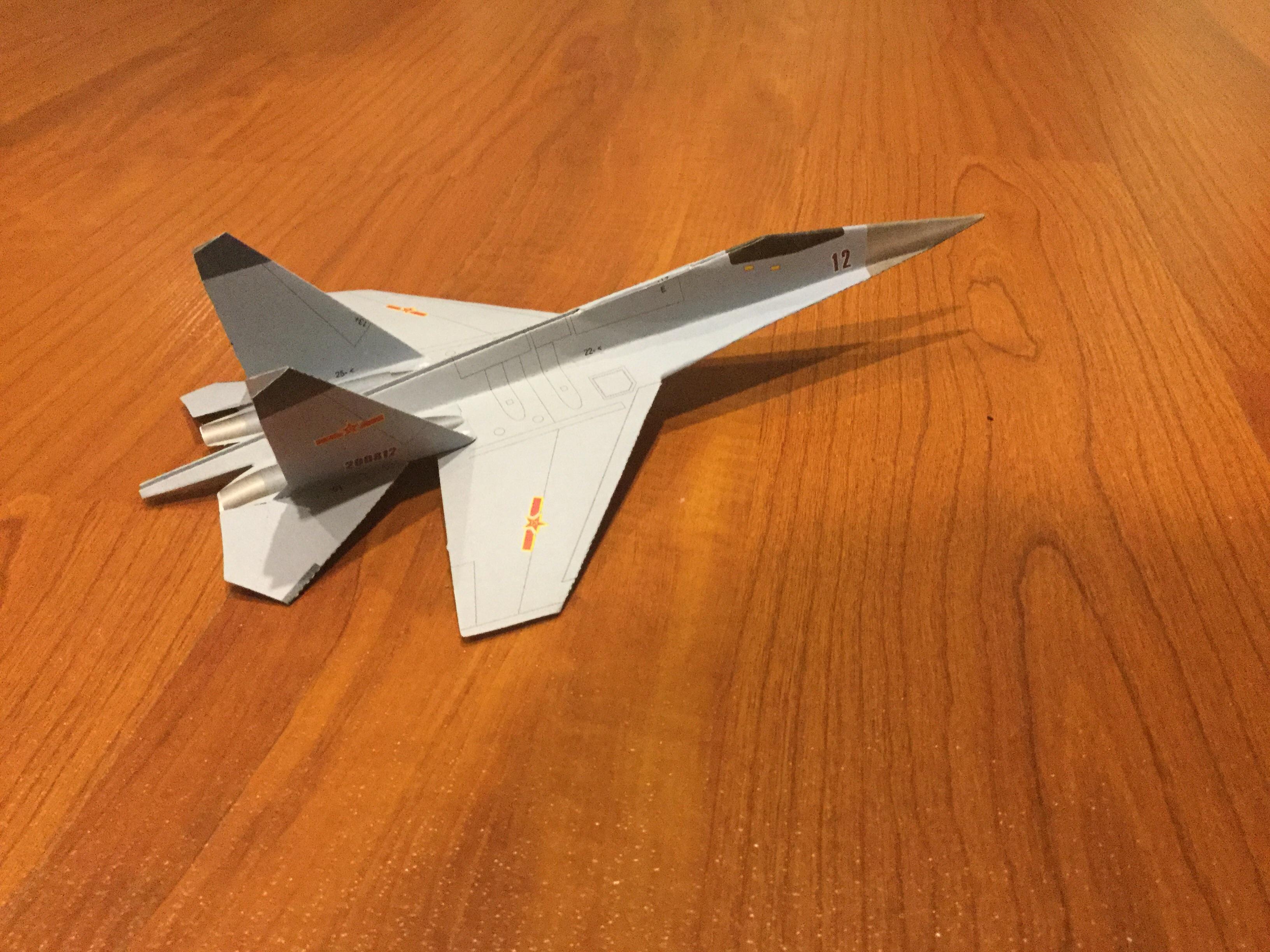 Chinese J11 Jet papercraft