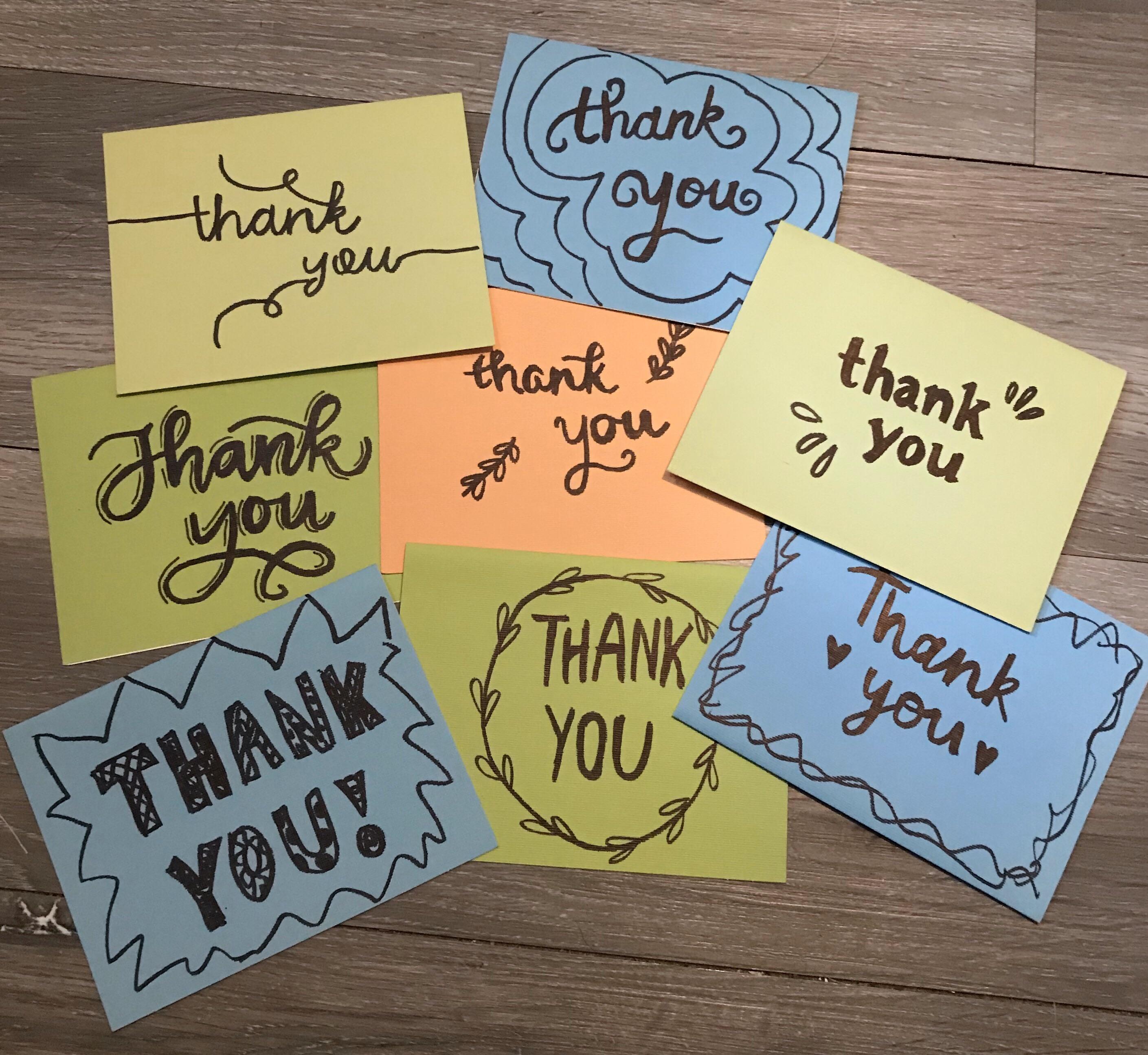 Look at these cute thank you cards I made 🥺💕 r/Depop