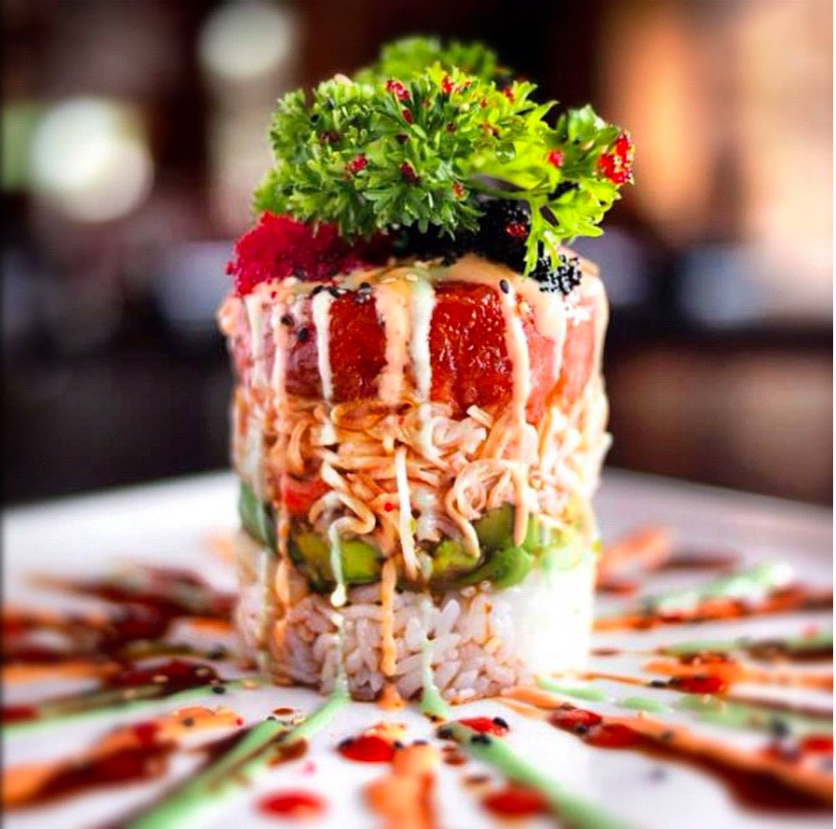 Green sauce recipe on sushi tower? r/sushi