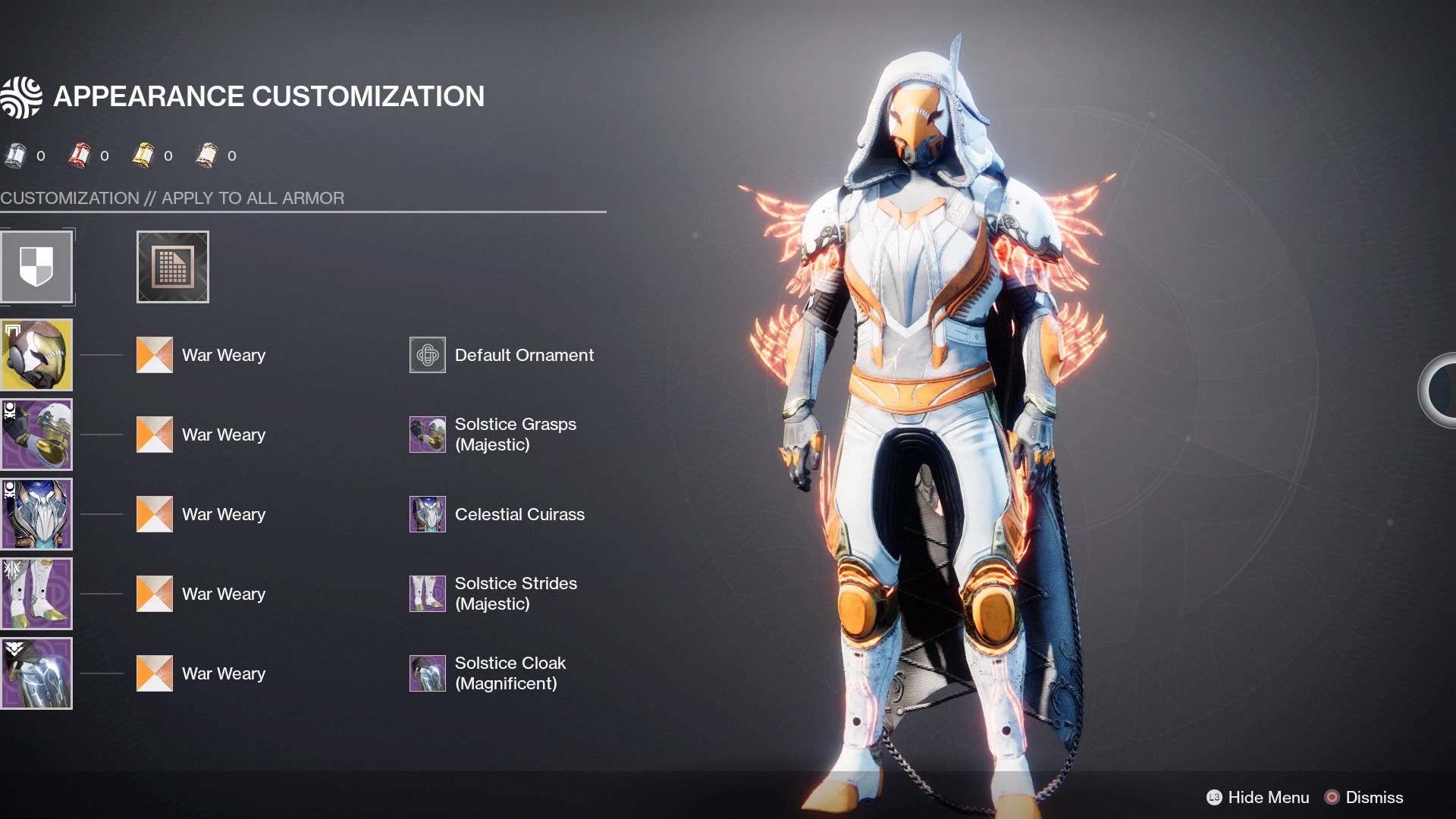 Making an armor set for every hunter exotic, day 2, Celestial Nighthawk