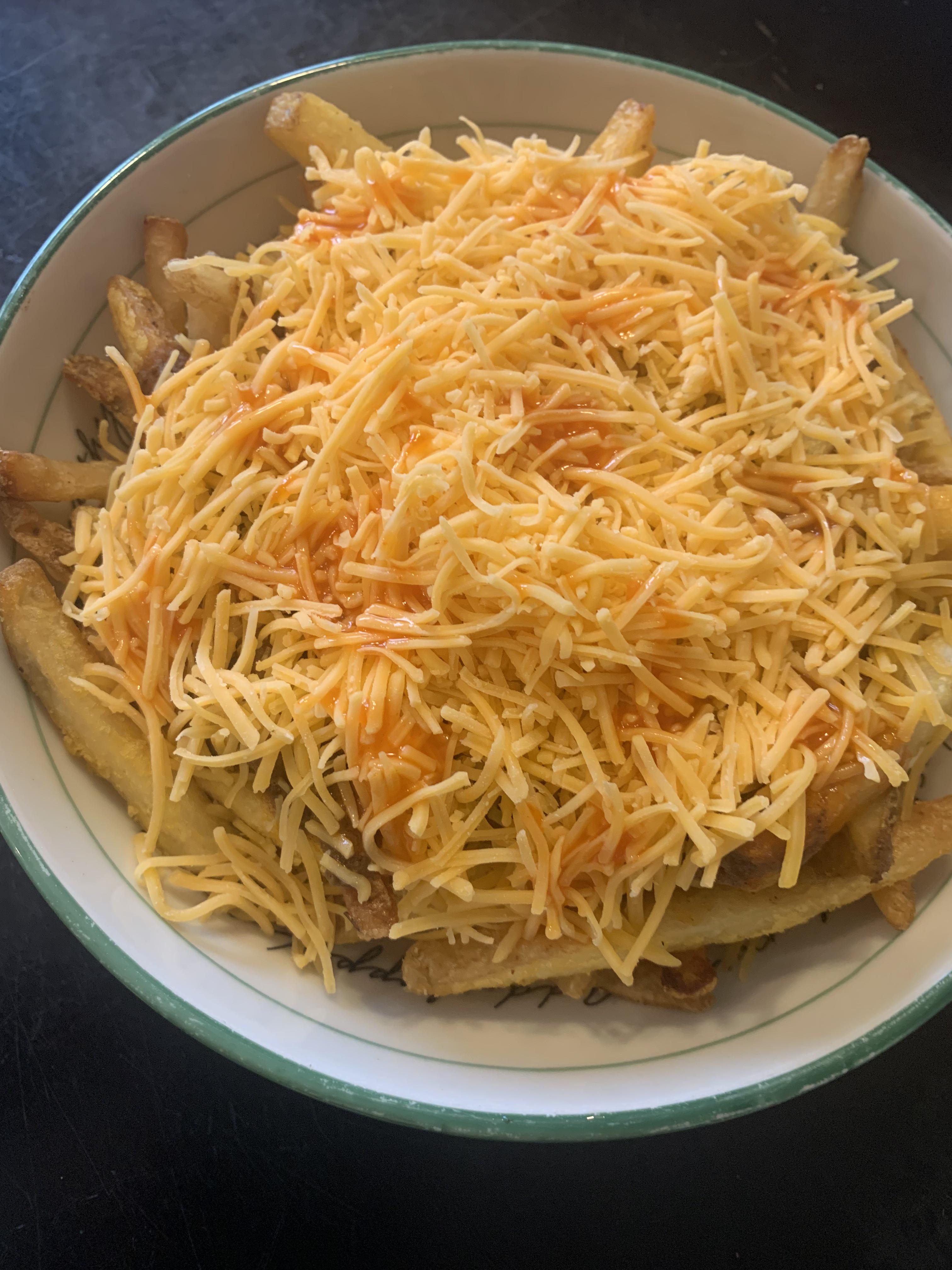 Celebratory Skyline (canned) chili cheese fries in NoVa today. FTS! r