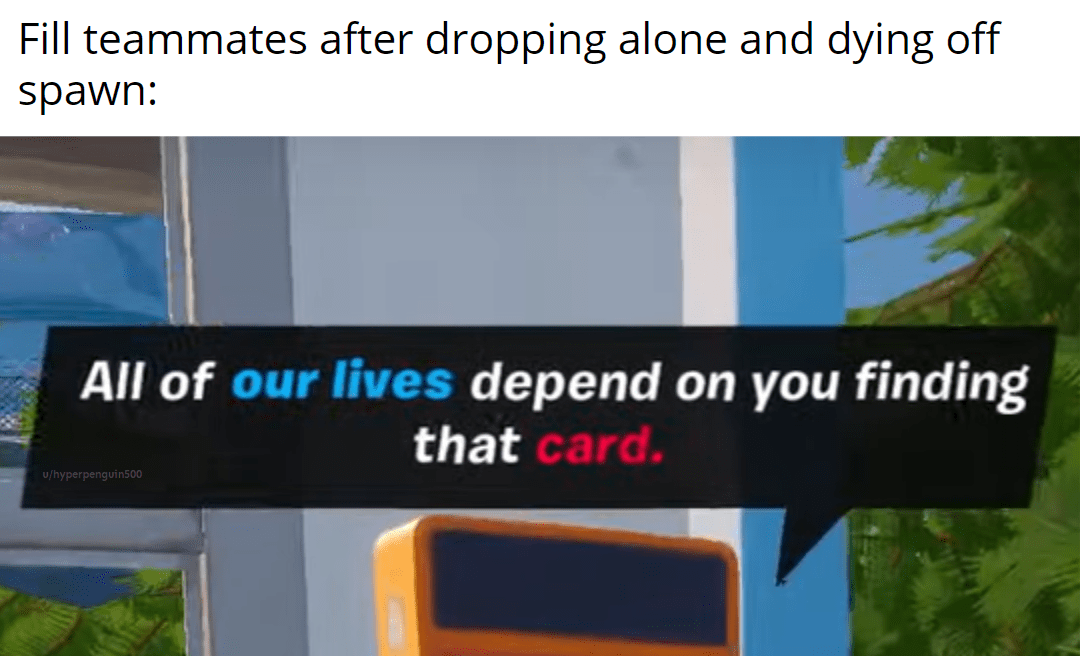 Fill teammates r/FortNiteBR