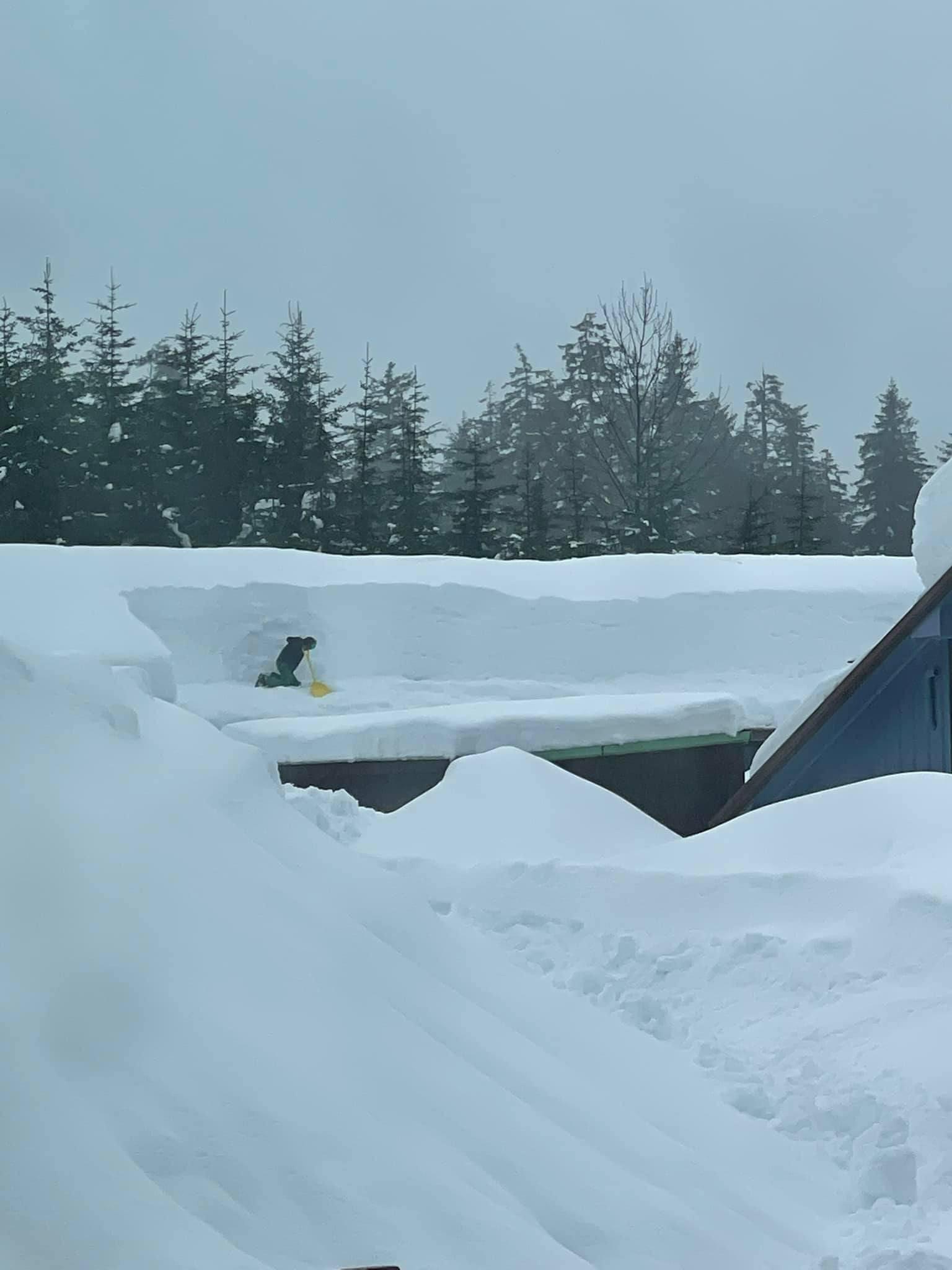 Yakutat, Alaska got 6 feet of snow, collapsing roofs and prompting an