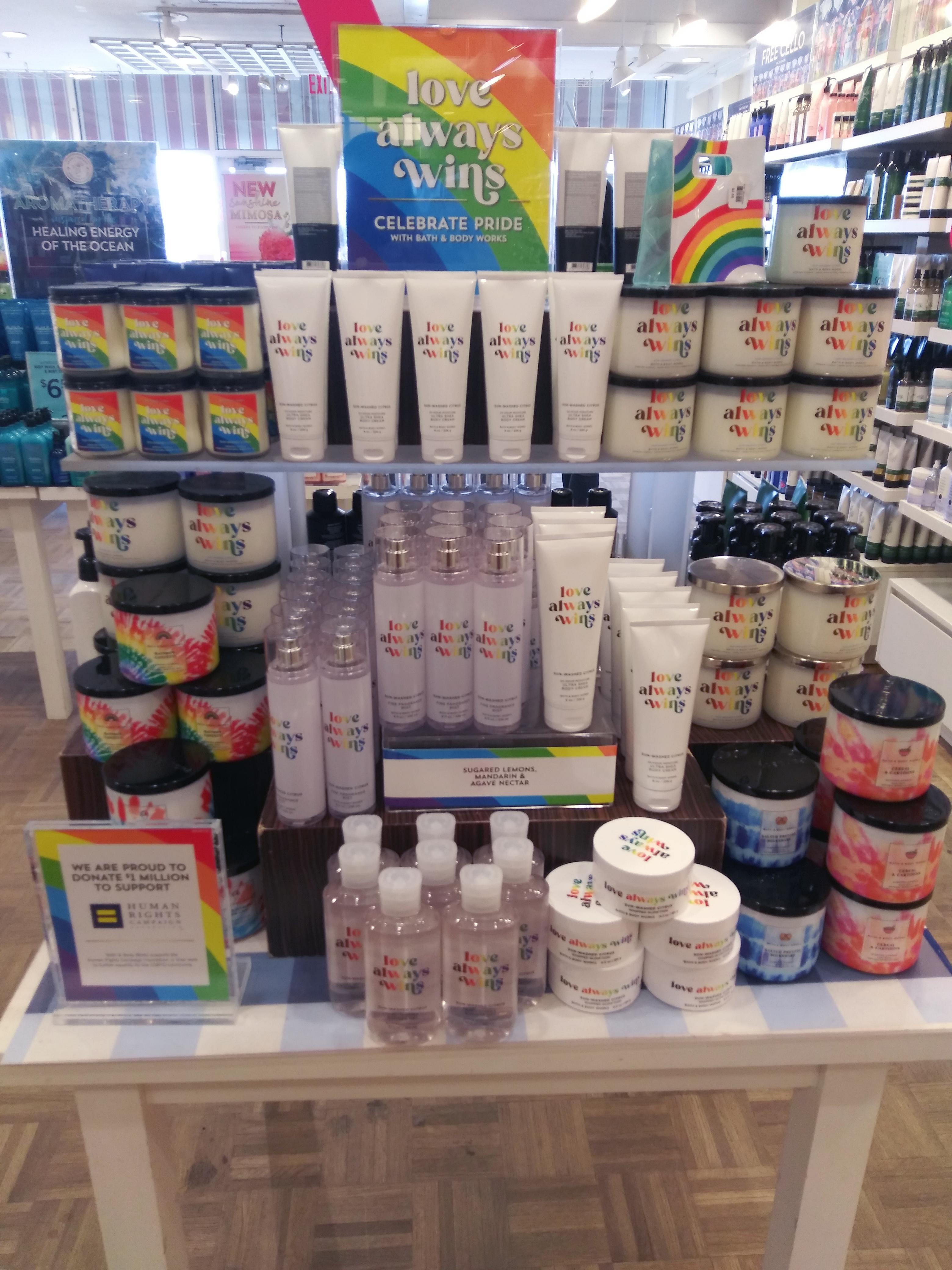 Bath and Body Works has a Pride set up!!! r/gay