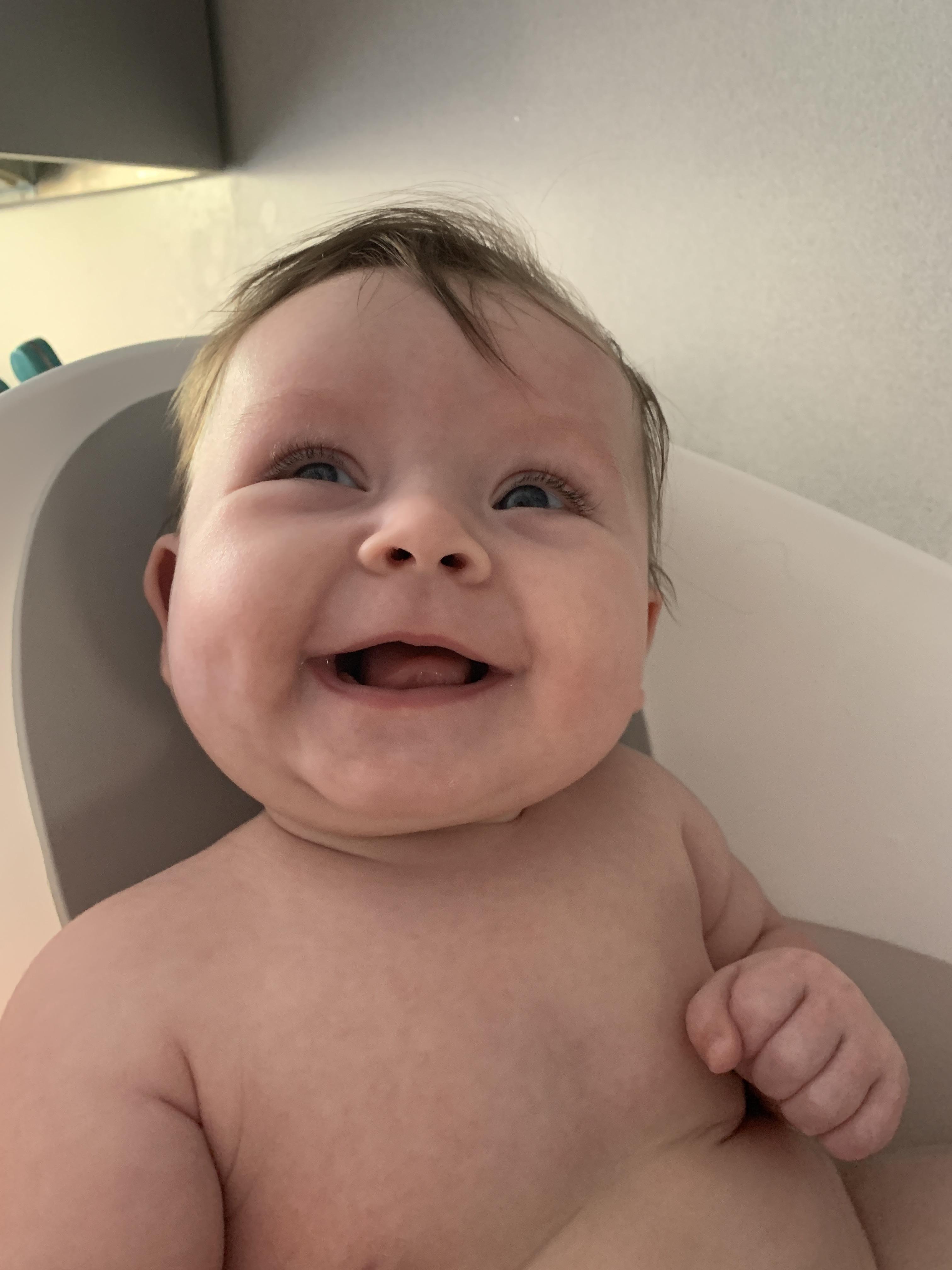 This is The Look I get when she’s in the bath or wakes up from a nap