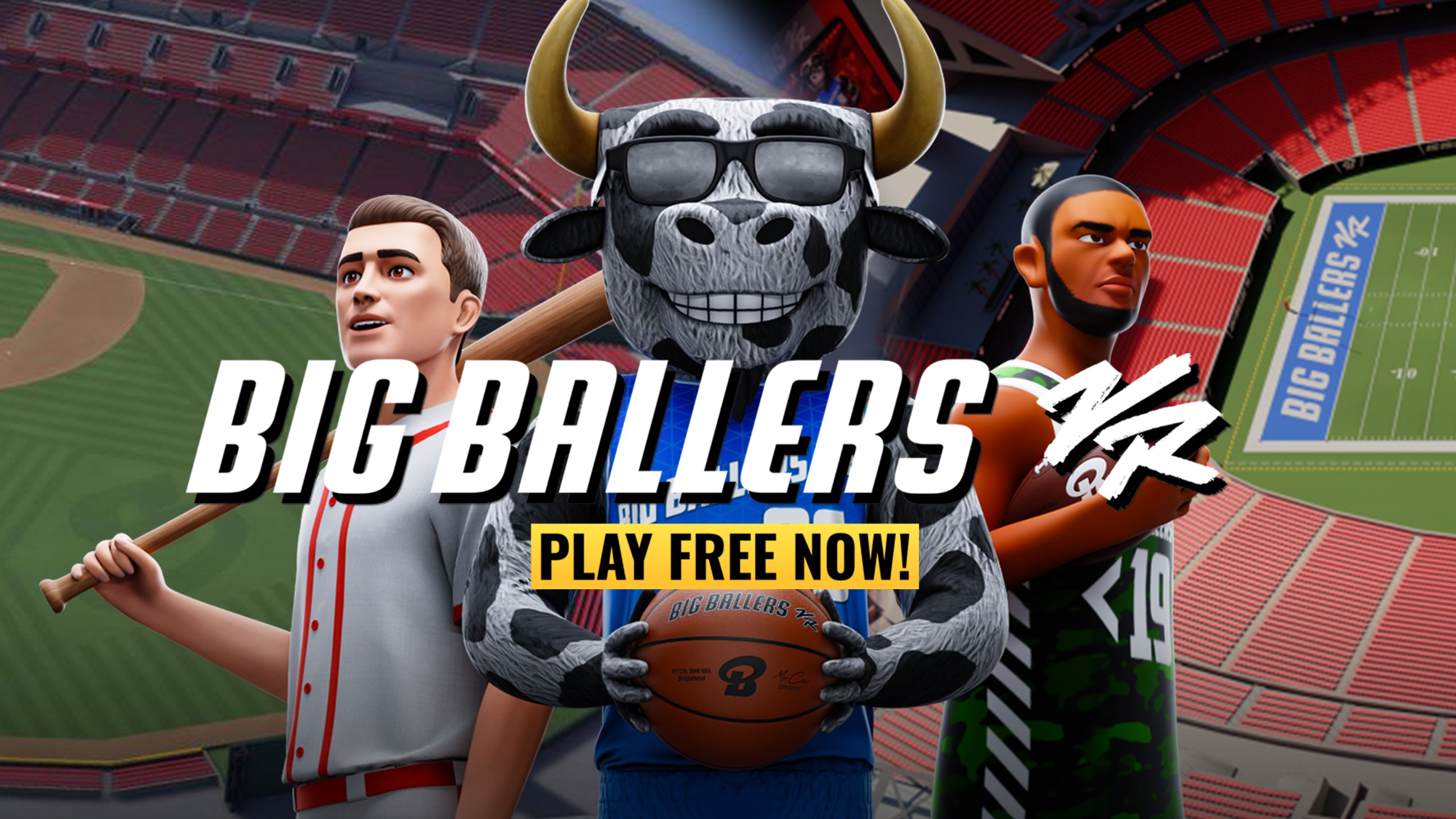 My indie studio's first game, Big Ballers VR, just launched on the Quest Store! VR