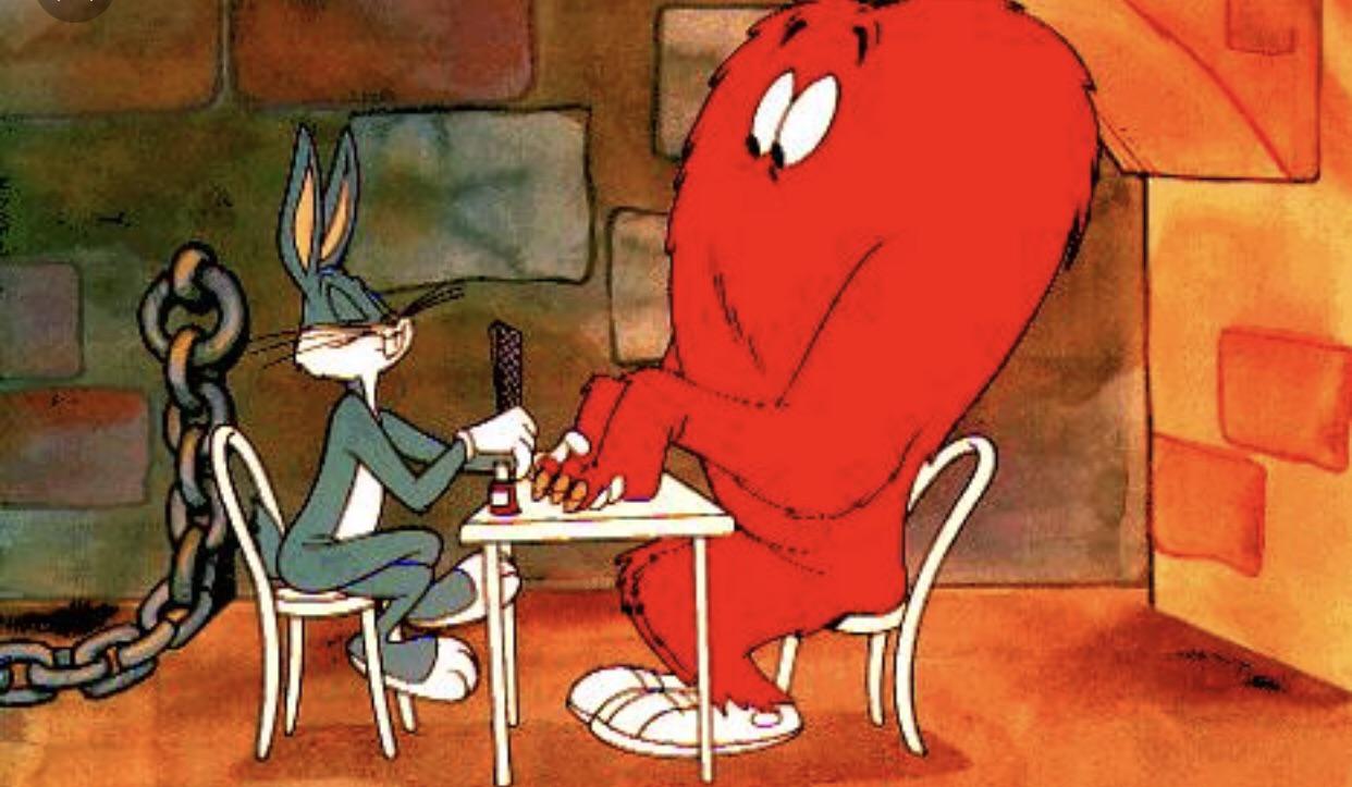 Hair monster . Bugs Bunny nostalgia