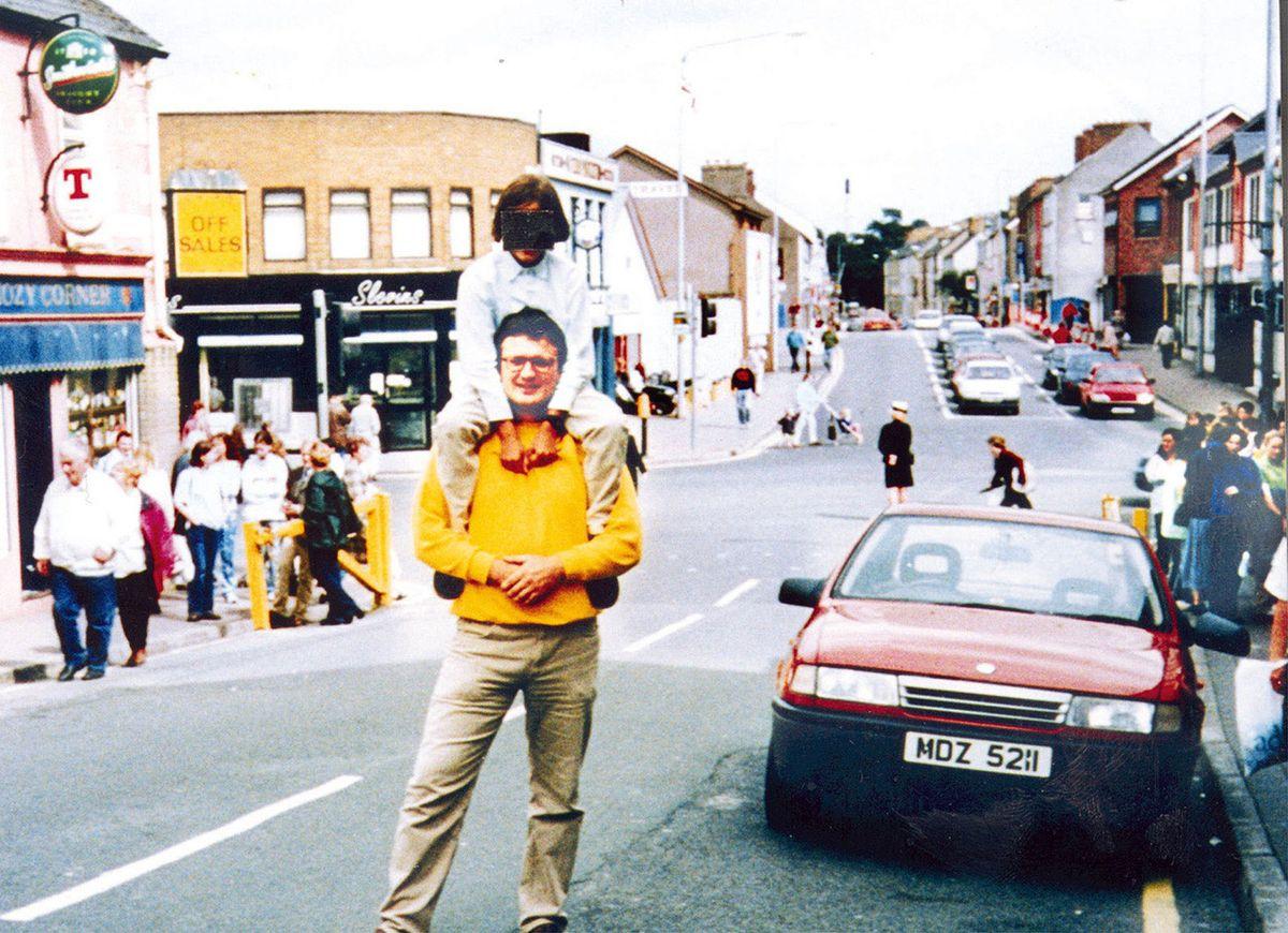 Photograph taken a few minutes before the carbomb explosion of Omagh