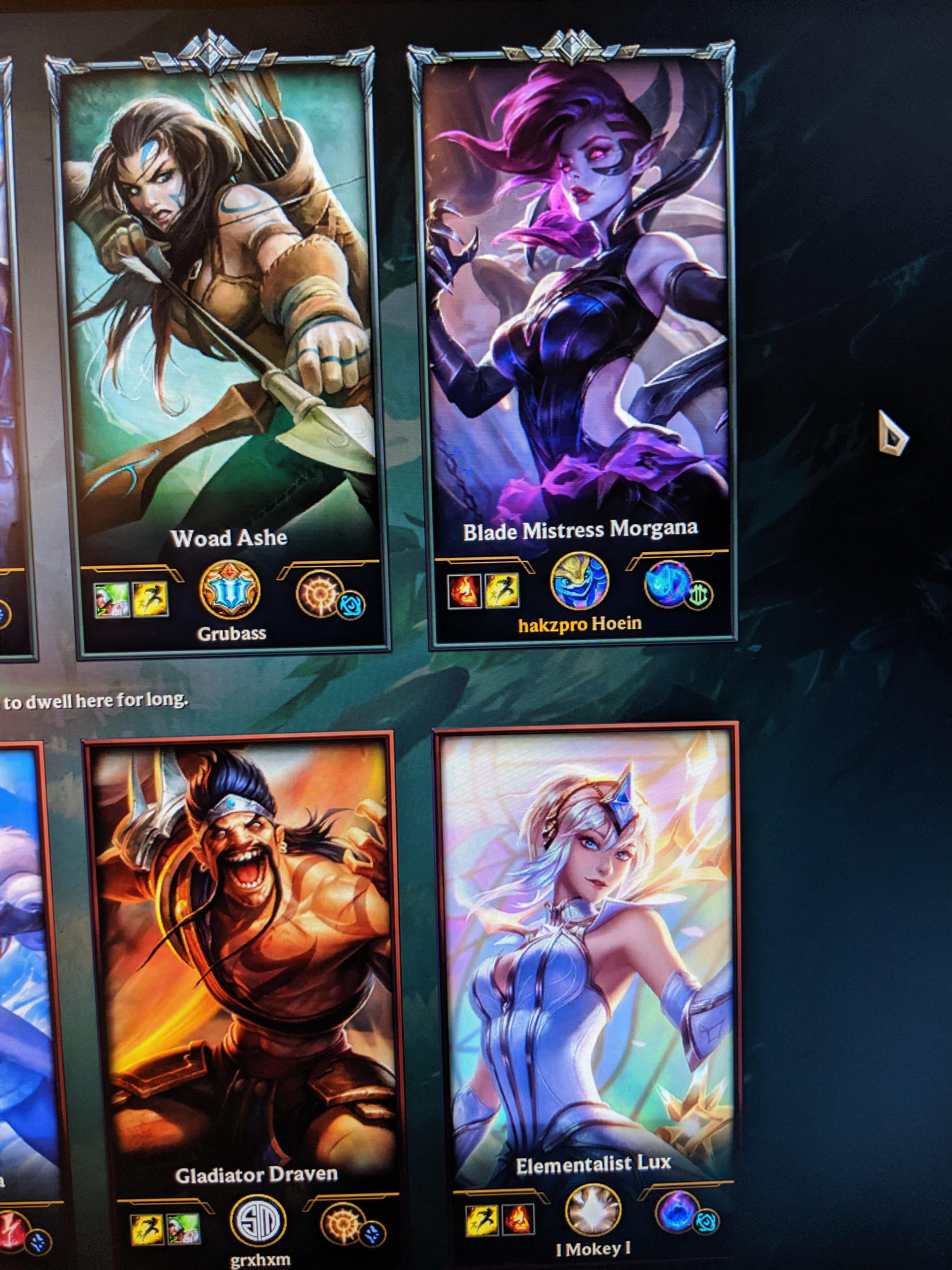 Hey look, it's Ashe and vs Draven and Shitty We
